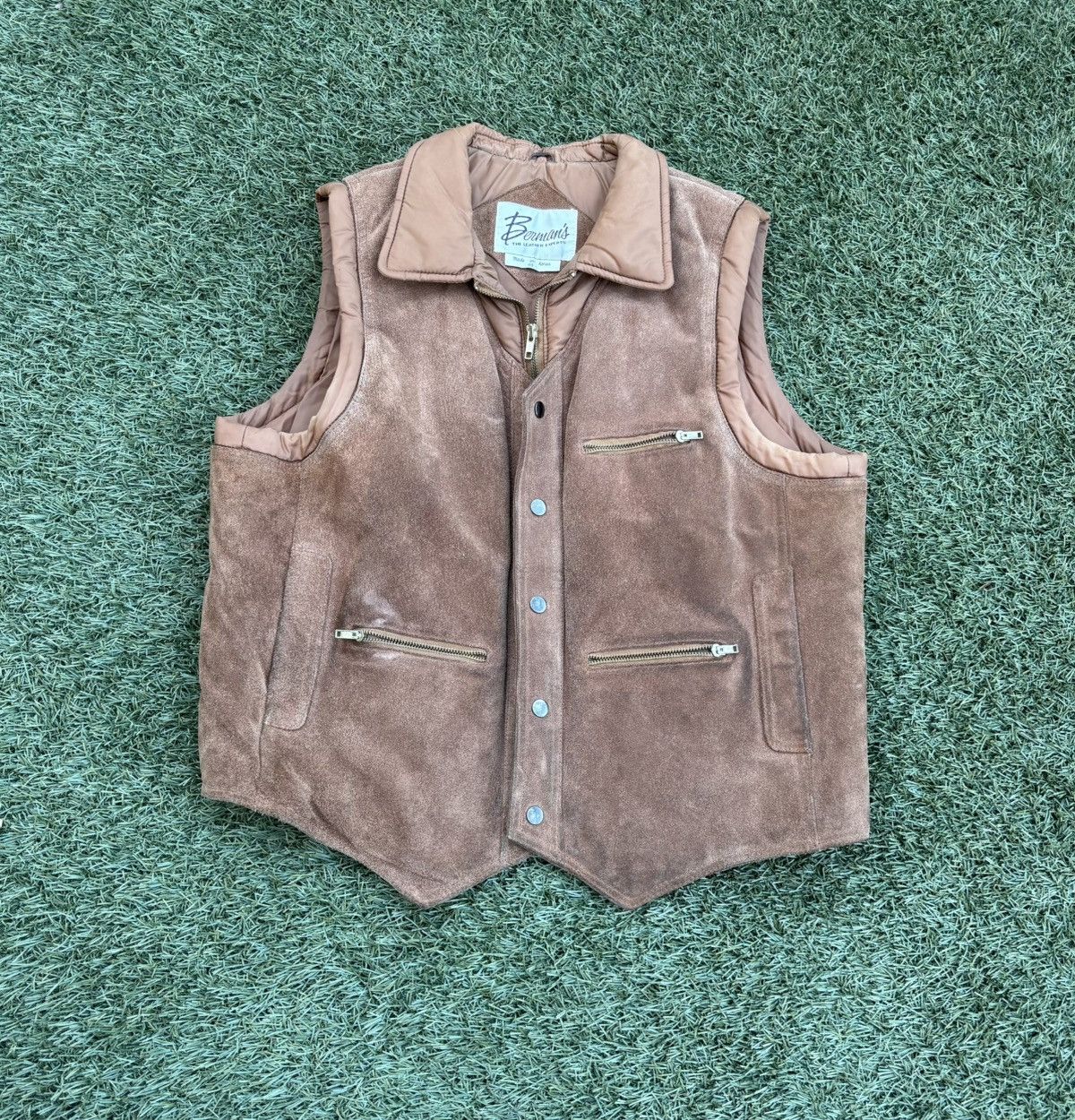 Other Vintage 80s Berman’s leather vest Size US S / EU 44-46 / 1 - 1 Thumbnail