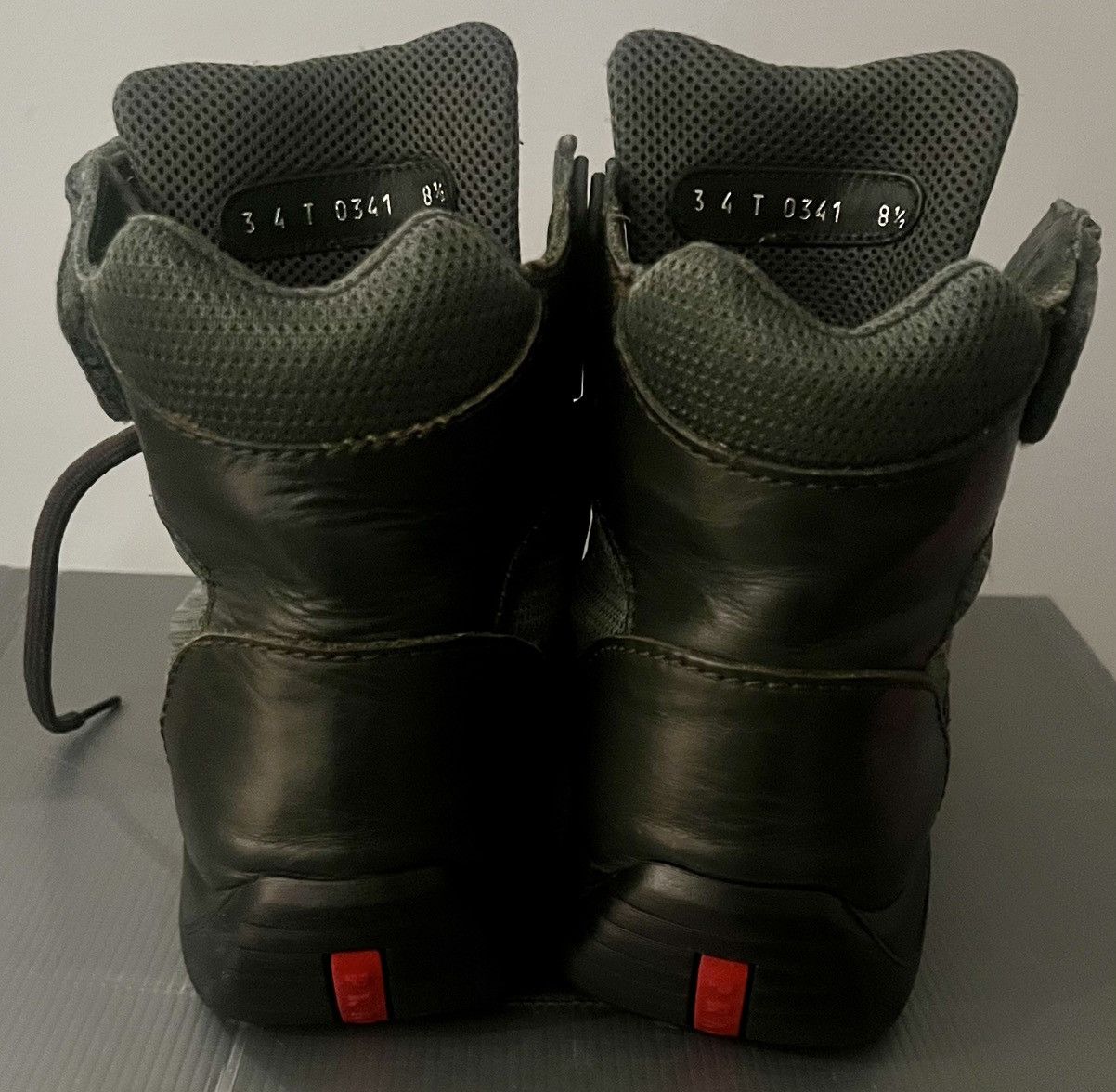 Prada Authentic Prada America’s Cup army green sneakers rare 8.5 Size US 9.5 / EU 42-43 - 8 Thumbnail