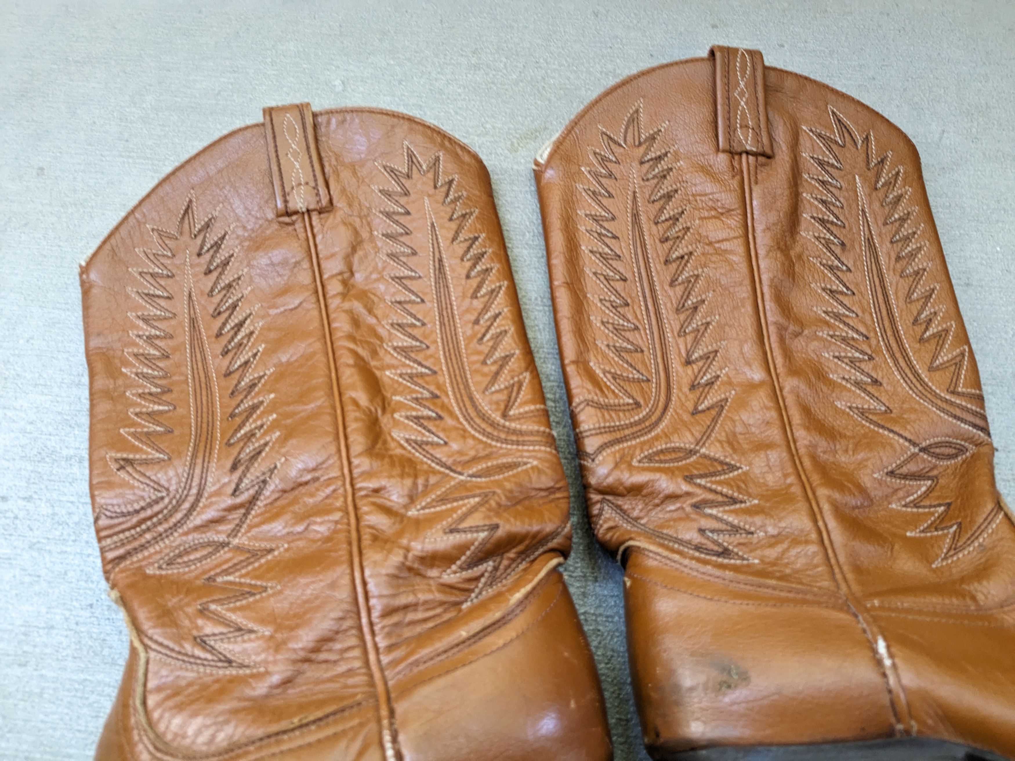 Genuine Leather Dan Post Cowboy Boots Brown Leather 8 Western Botas Size US 8 / EU 41 - 4 Thumbnail