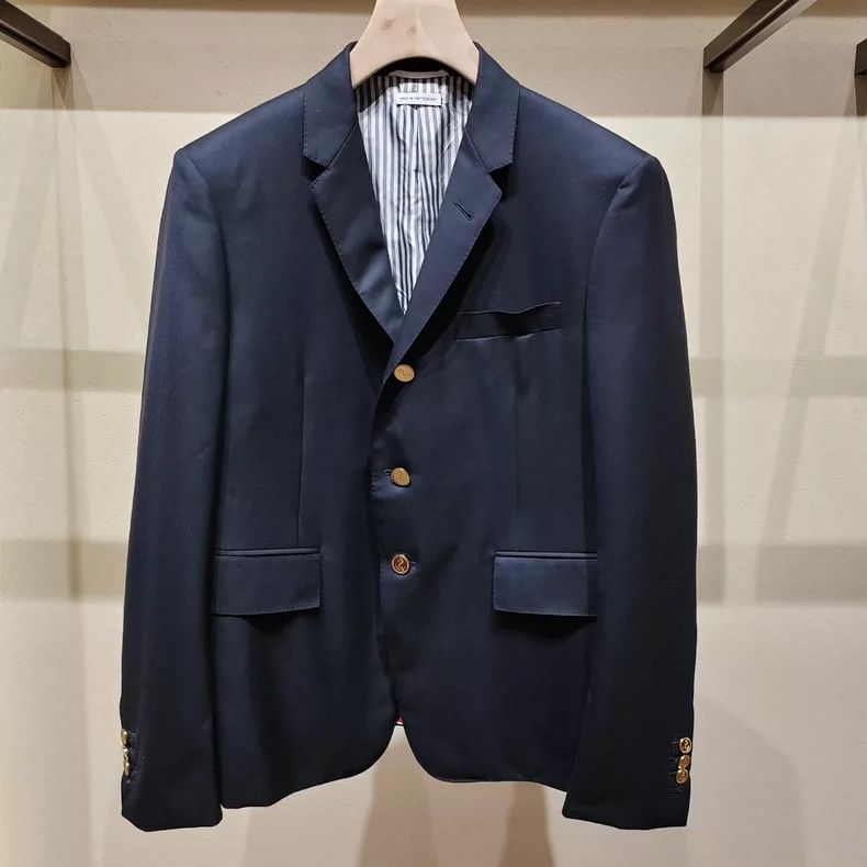 Thom Browne Thom Browne A dark blue suit Size 38L - 4 Thumbnail