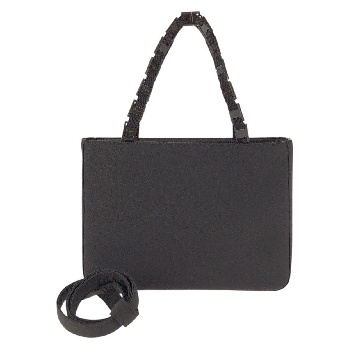 Salvatore Ferragamo Salvatore Ferragamo Salvatore Ferragamo Vara Chain Nylon Leather 2way Bag Textile Handbag AU-21 9324 DUTY FREE for USA Size ONE SIZE - 1 Thumbnail