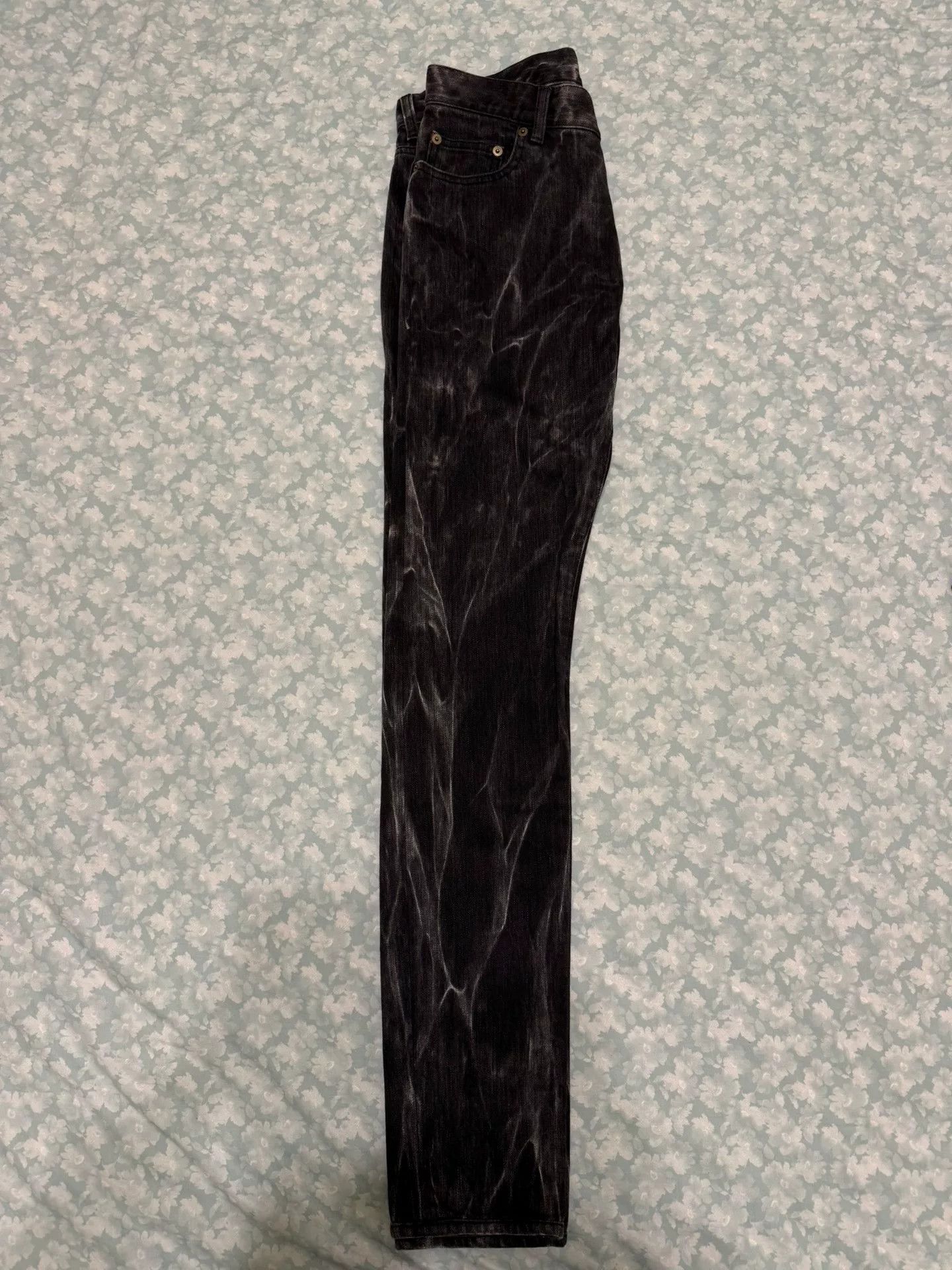 Saint Laurent Paris Saint Laurent Rippled Denim Pants Size 28 Size US 28 / EU 44 - 1 Thumbnail