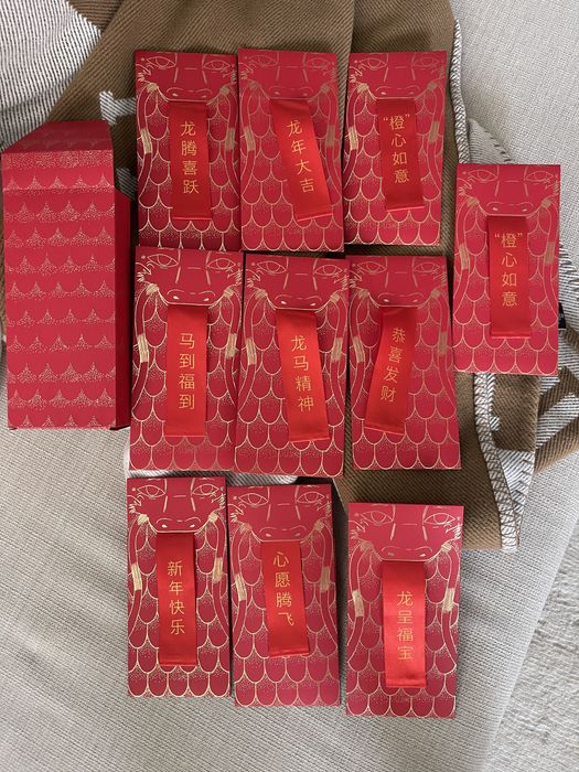 Hermes 2024 Hermes Lunar New Year of Dragon Red Envelopes Package Grailed