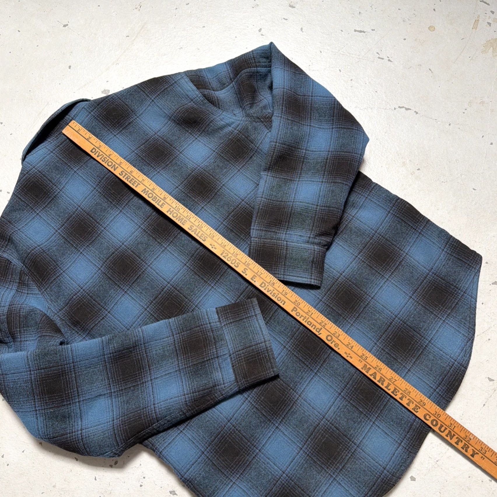 Ralph Lauren RRL Ralph Lauren Ombré Shadow Plaid Wool Lined Work Shirt-Jacket M Size US M / EU 48-50 / 2 - 7 Thumbnail