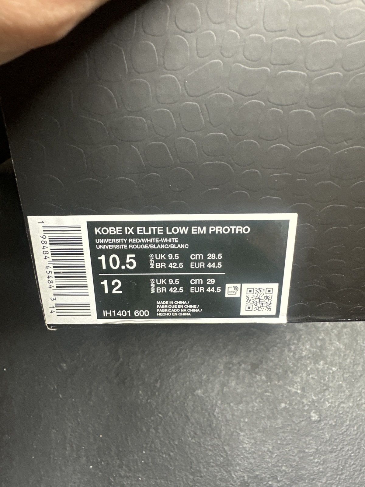 Nike Kobe 9 EM PROTRO TB UNIVERSITY RED Size US 10.5 / EU 43-44 - 6 Thumbnail
