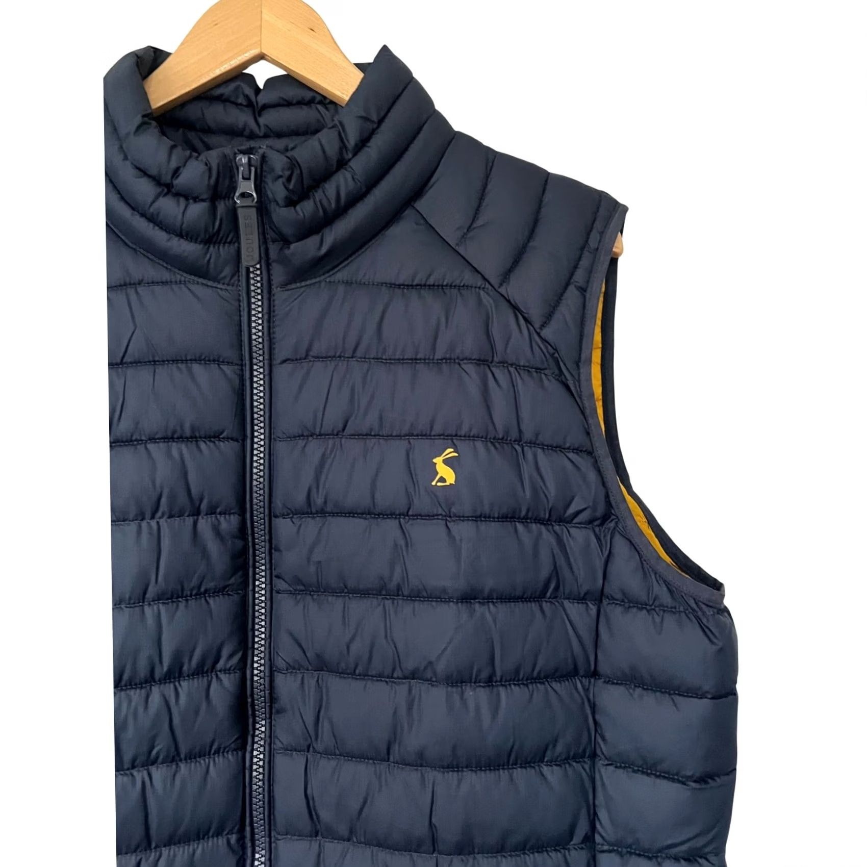 Vintage Joules Vest Go To Gilet Lightweight Puffer Navy Blue Full Zip Size Large Mens Size US L / EU 52-54 / 3 - 5 Thumbnail