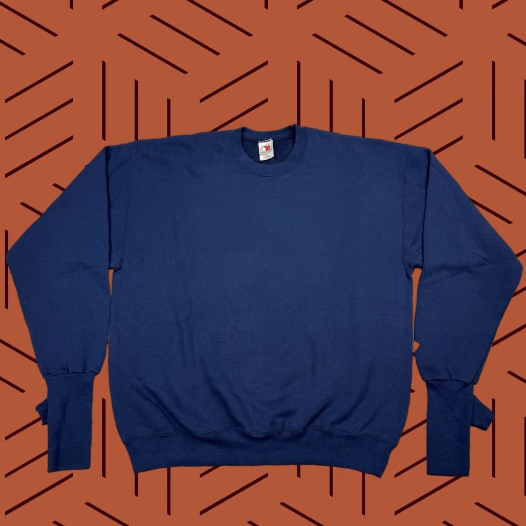 Vintage VINTAGE Handcuffs Crewneck Sweatshirt XL Navy Blue 90s Skater Punk Mens Size US XL / EU 56 / 4 - 1 Thumbnail