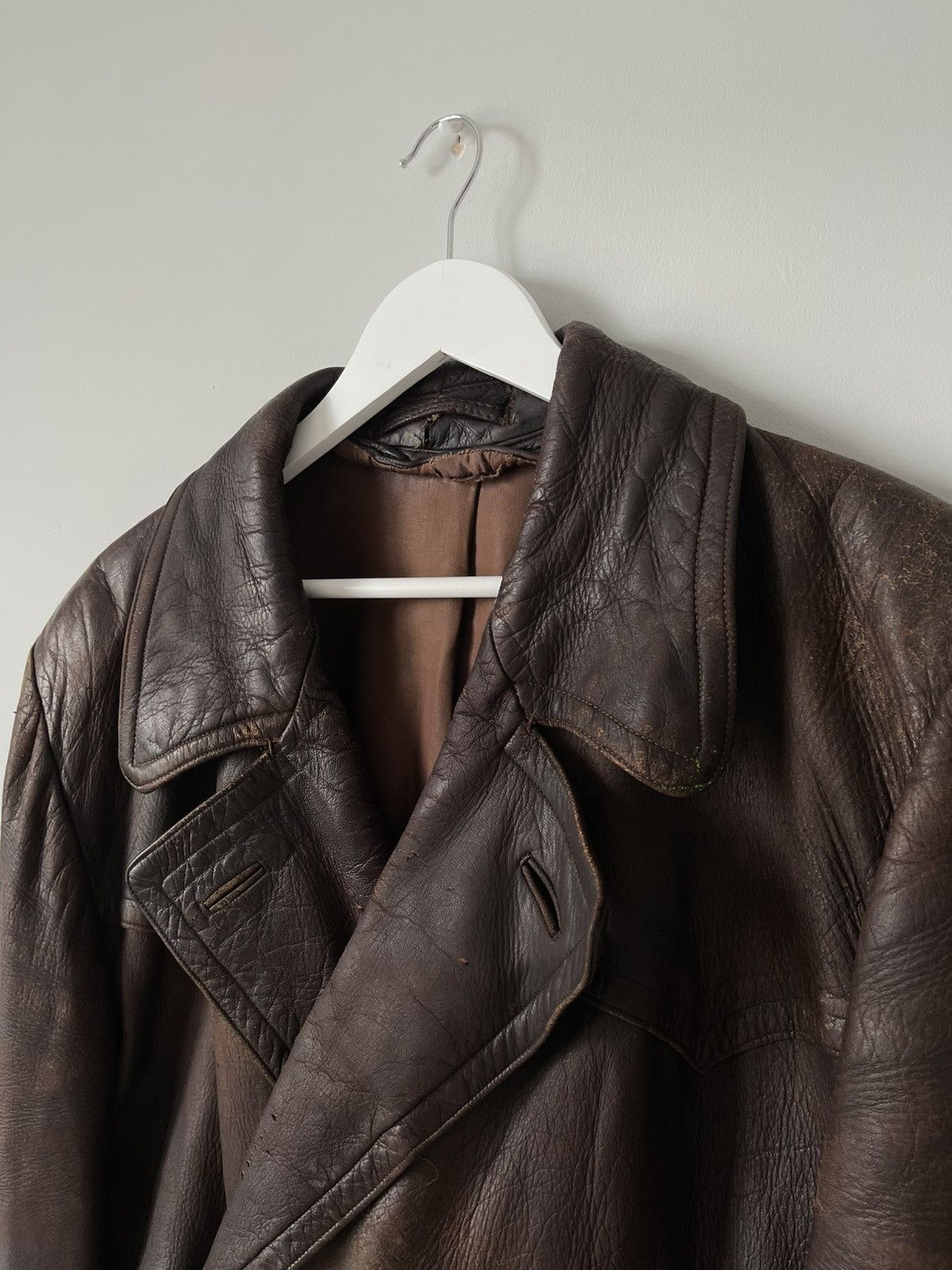 Vintage Vintage 1950's Germany Cowhide Leather Cropped Moto Jacket Size US L / EU 52-54 / 3 - 5 Thumbnail