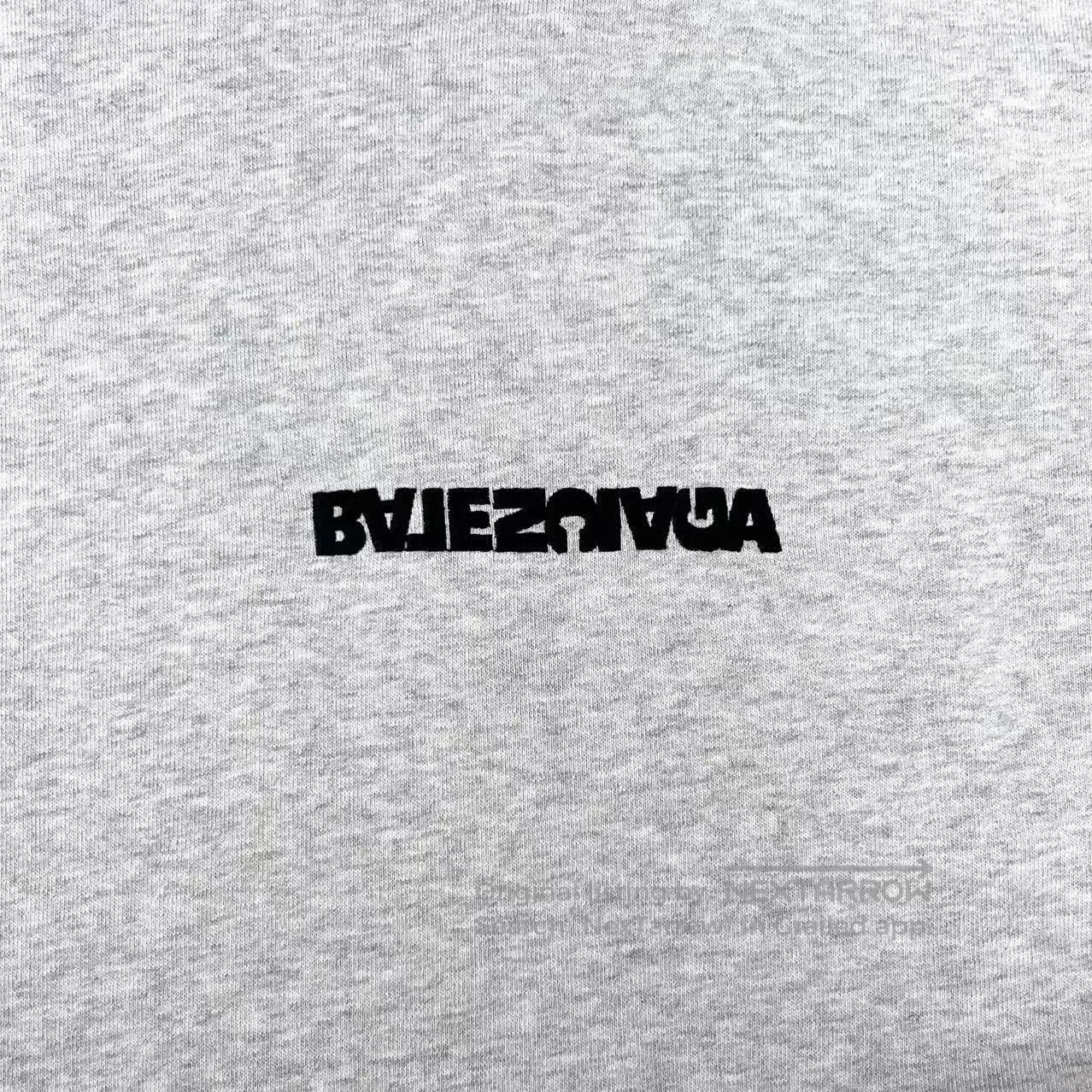 Balenciaga balenciaga gray reverse logo hoodie. Size US M / EU 48-50 / 2 - 4 Thumbnail