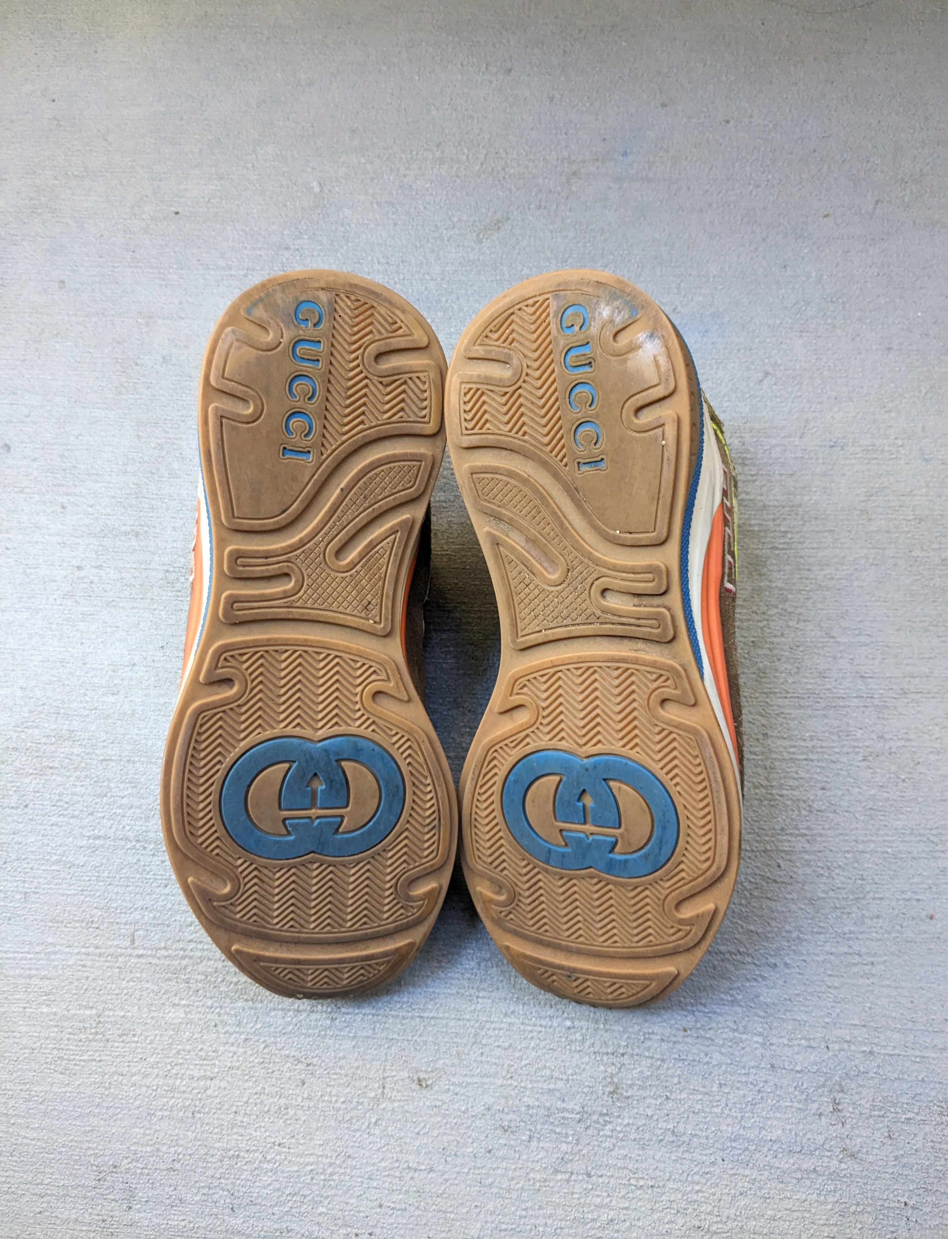 Gucci Gucci Ultrapace Sneakers Size 8.5 Brown Blue Orange Suede Size US 8.5 / EU 41-42 - 17 Thumbnail