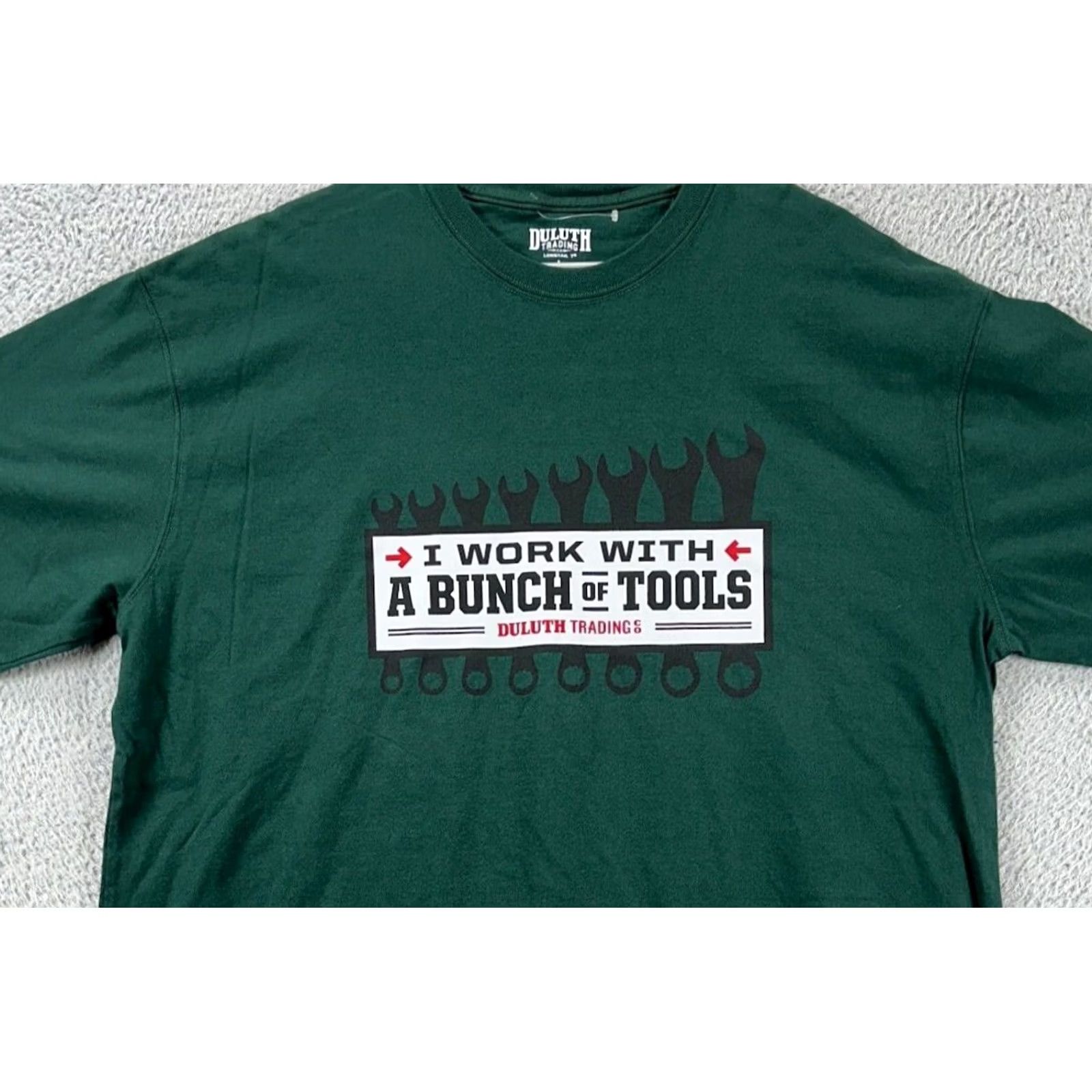 Duluth Trading Company Duluth Trading Co Shirt Adult Large Green Crew Neck T-Shirt Short Sleeve Men Size US L / EU 52-54 / 3 - 2 Thumbnail