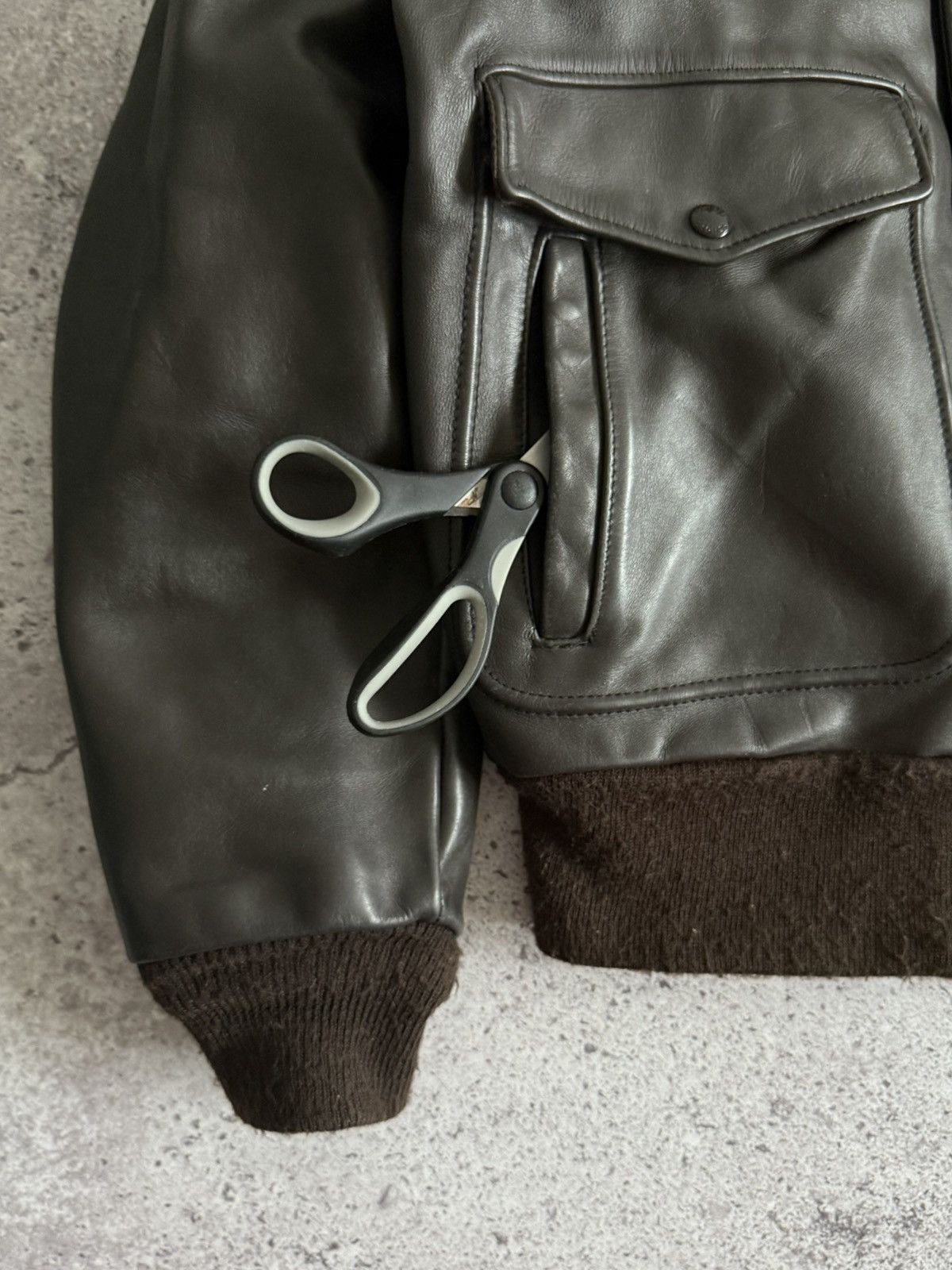 Schott Vintage Schott Brown Top-Grain Leather A-2 Bomber Jacket Size US M / EU 48-50 / 2 - 4 Thumbnail