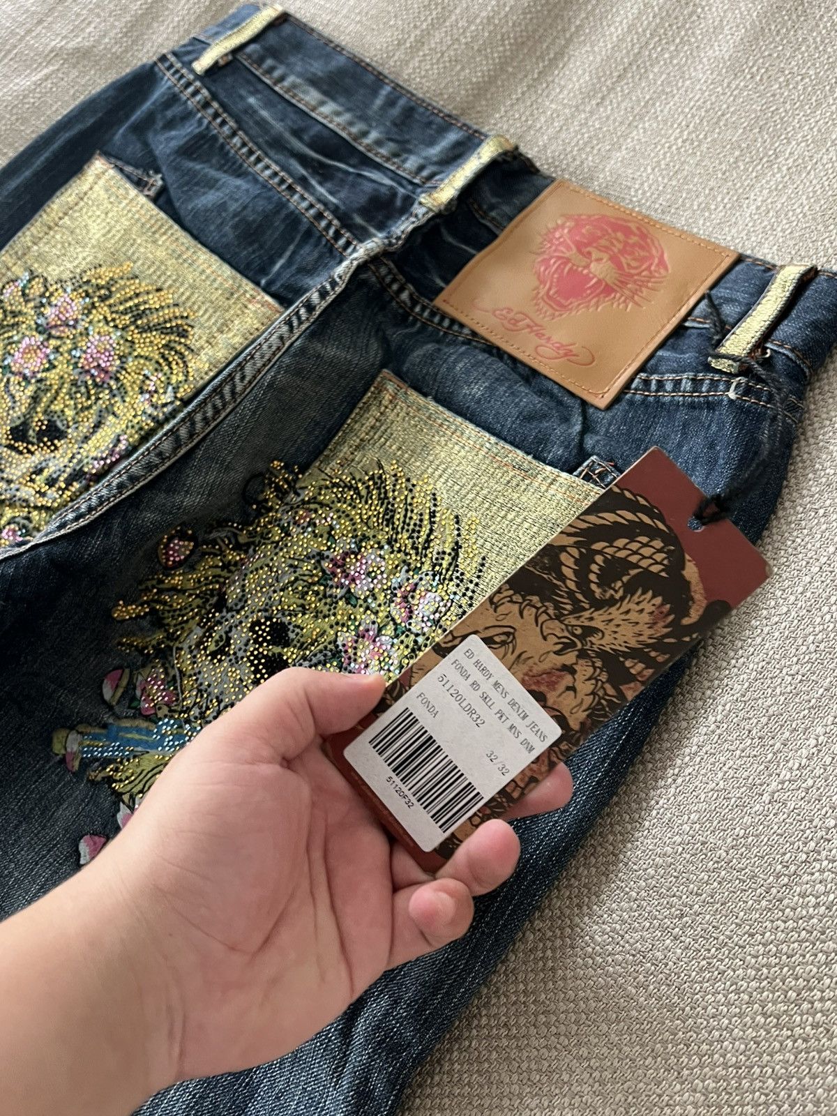 Ed Hardy Vintage 💥 Ed Hardy Jeans by Christian Audigier Pants Size US 32 / EU 48 - 8 Thumbnail