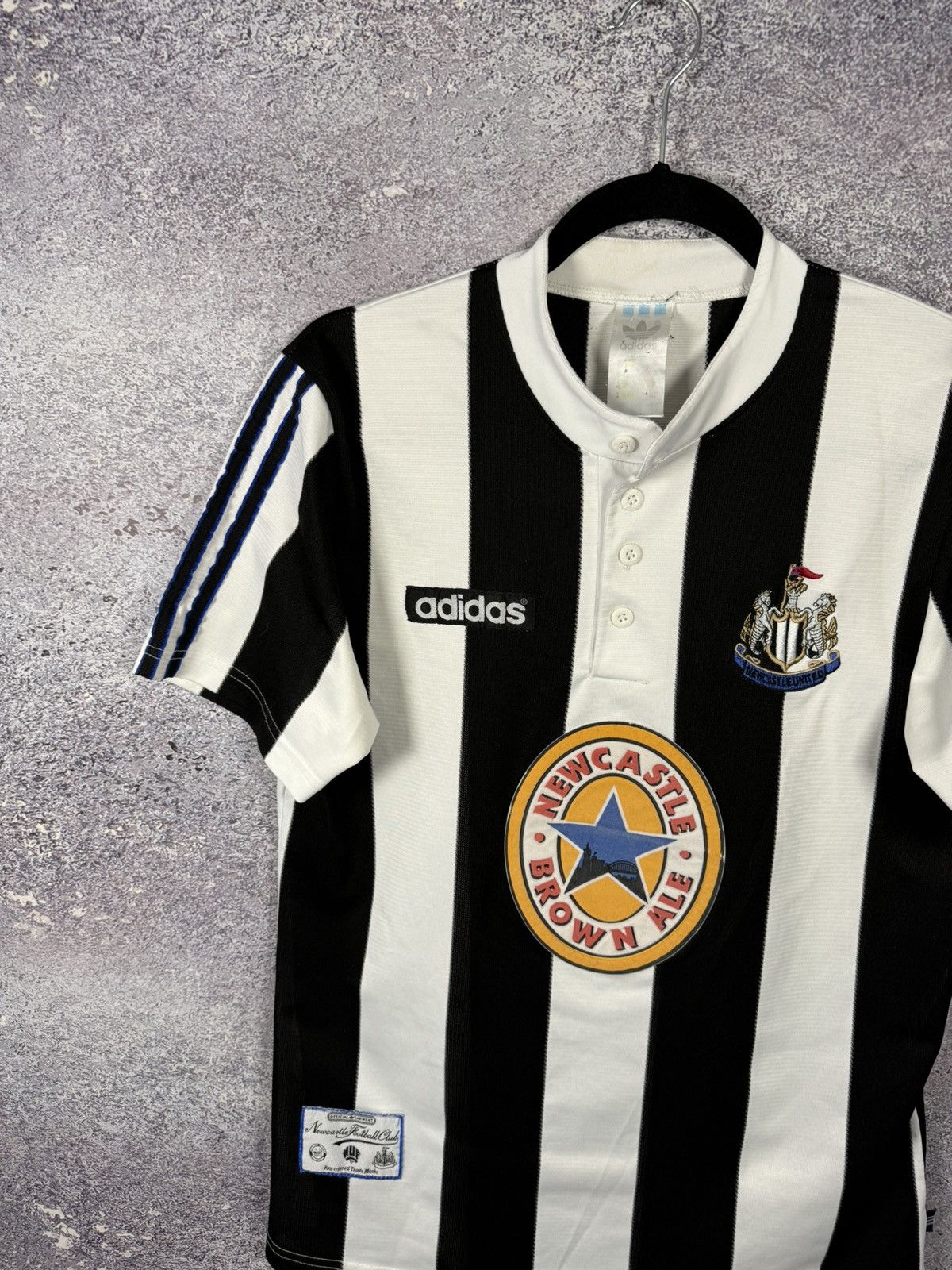 Adidas × Vintage 90’s Vintage Newcastle United 1995/96 Adidas Soccer Jersey Size US S / EU 44-46 / 1 - 3 Thumbnail