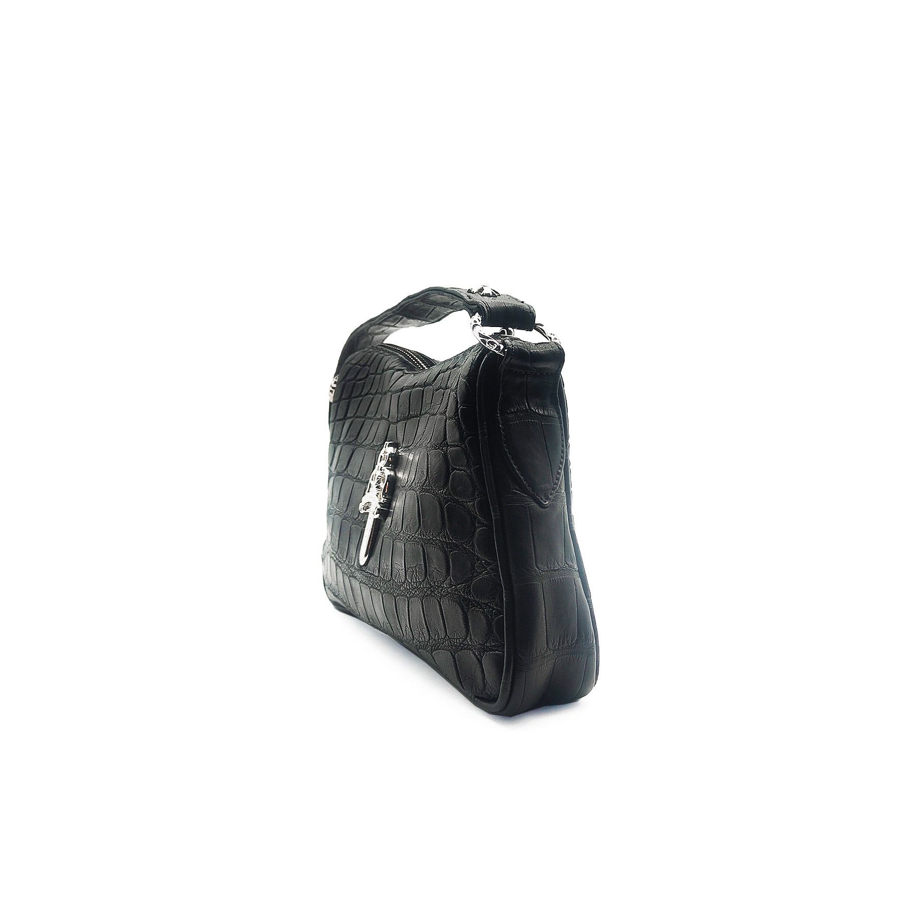 Chrome Hearts Chrome Hearts Black Alligator Leather Nugget Bag Size ONE SIZE - 3 Thumbnail