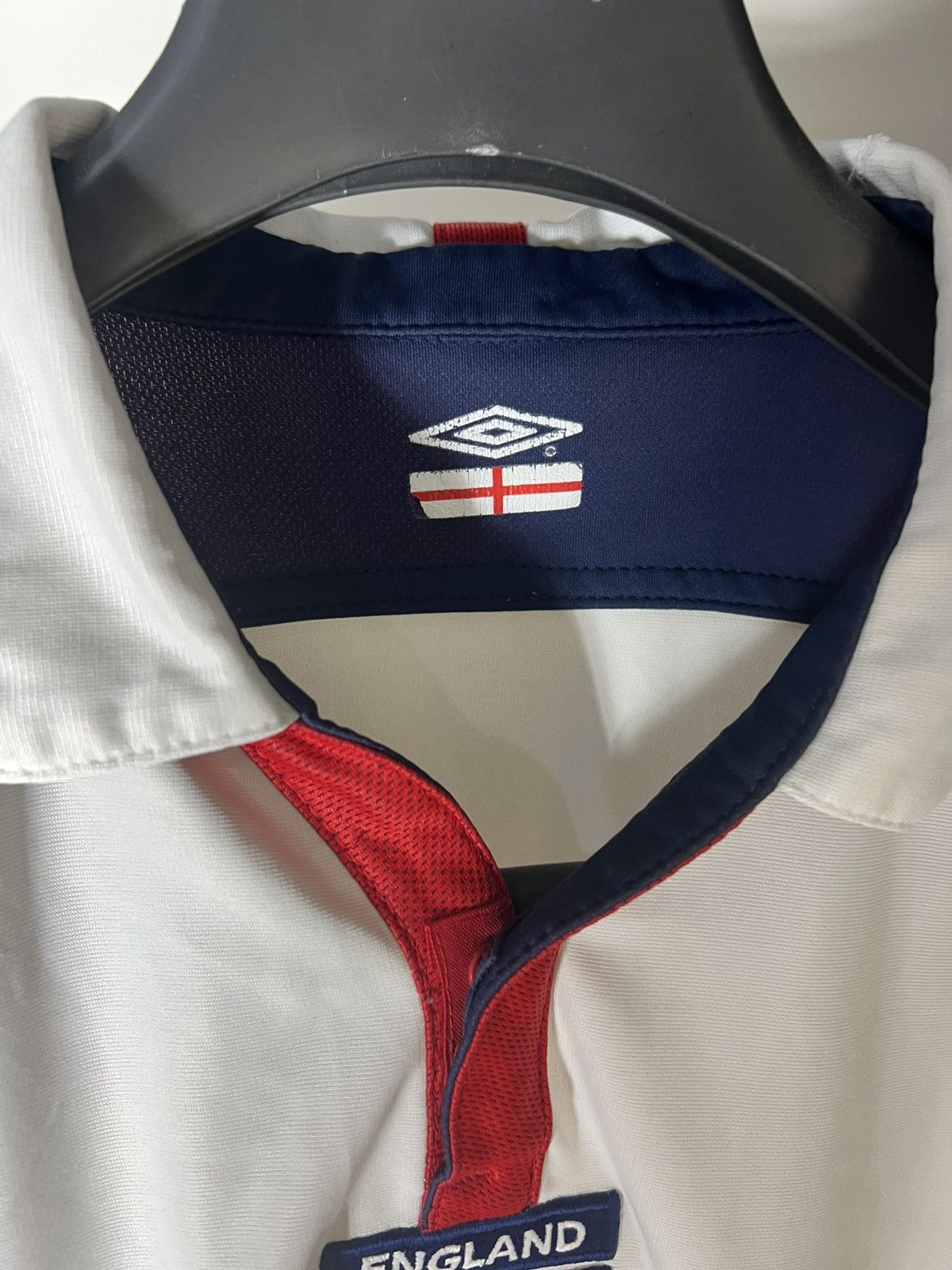 Umbro × Vintage VERY RARE UMBRO ENGLAND RETRO SOCCER JERSEY BLOKECORE 90s Size US M / EU 48-50 / 2 - 5 Thumbnail