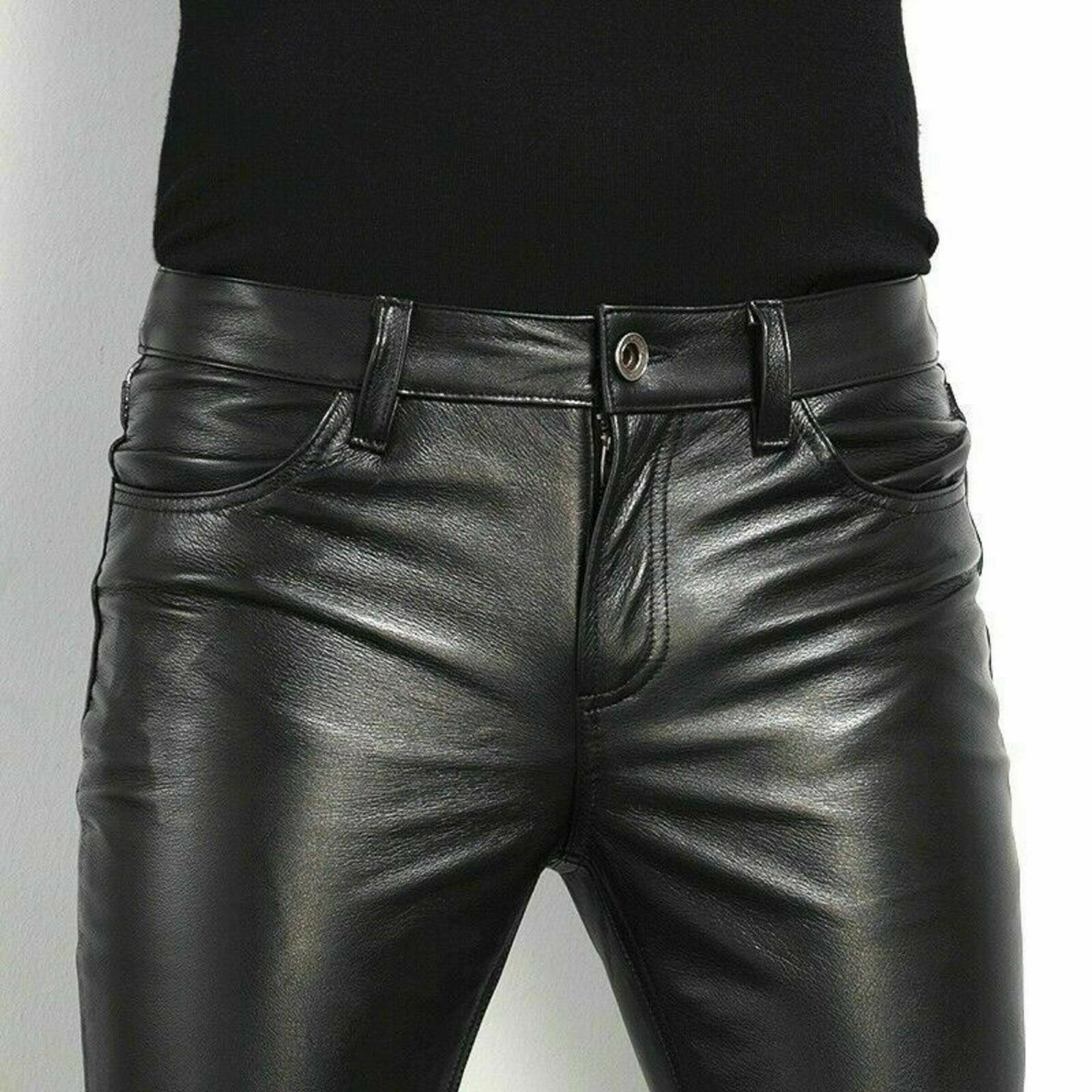 Japanese Brand × Jean Faux Leather Skinny Pants Size US 33 - 6 Thumbnail