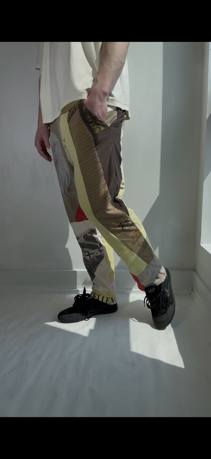 Vintage Vintage Patchwork Reconstructed Sweatpants Size US 32 / EU 48 - 3 Thumbnail