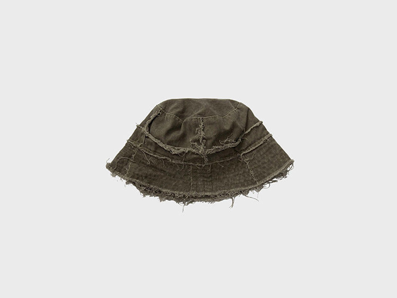 Japanese Brand Distressed Cotton Bucket Hat - Outdoor Utility Hat Size ONE SIZE - 5 Thumbnail
