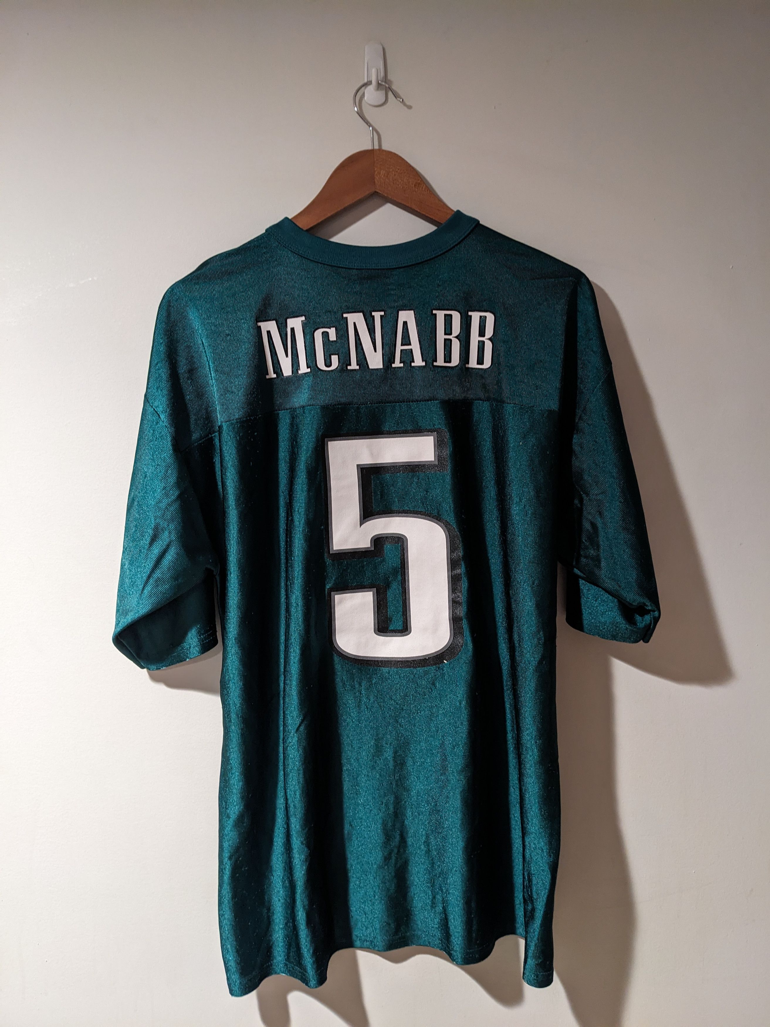 Donovan McNabb deals #5 Green Philadelphia Eagles Reebok Men's Size 52 Jersey