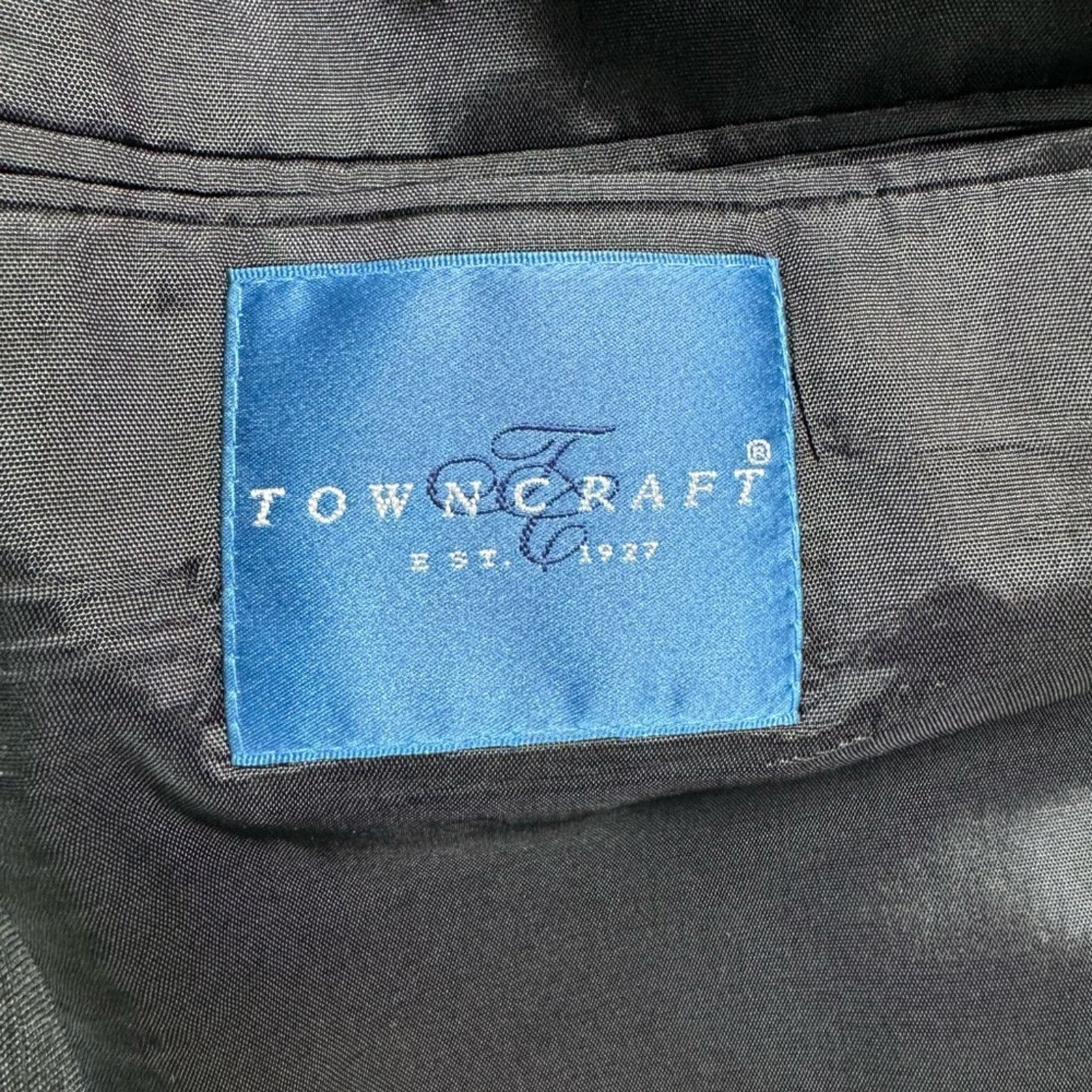 Towncraft Towncraft Men's Gray Pinstripe Blazer Size 44R - 3 Thumbnail