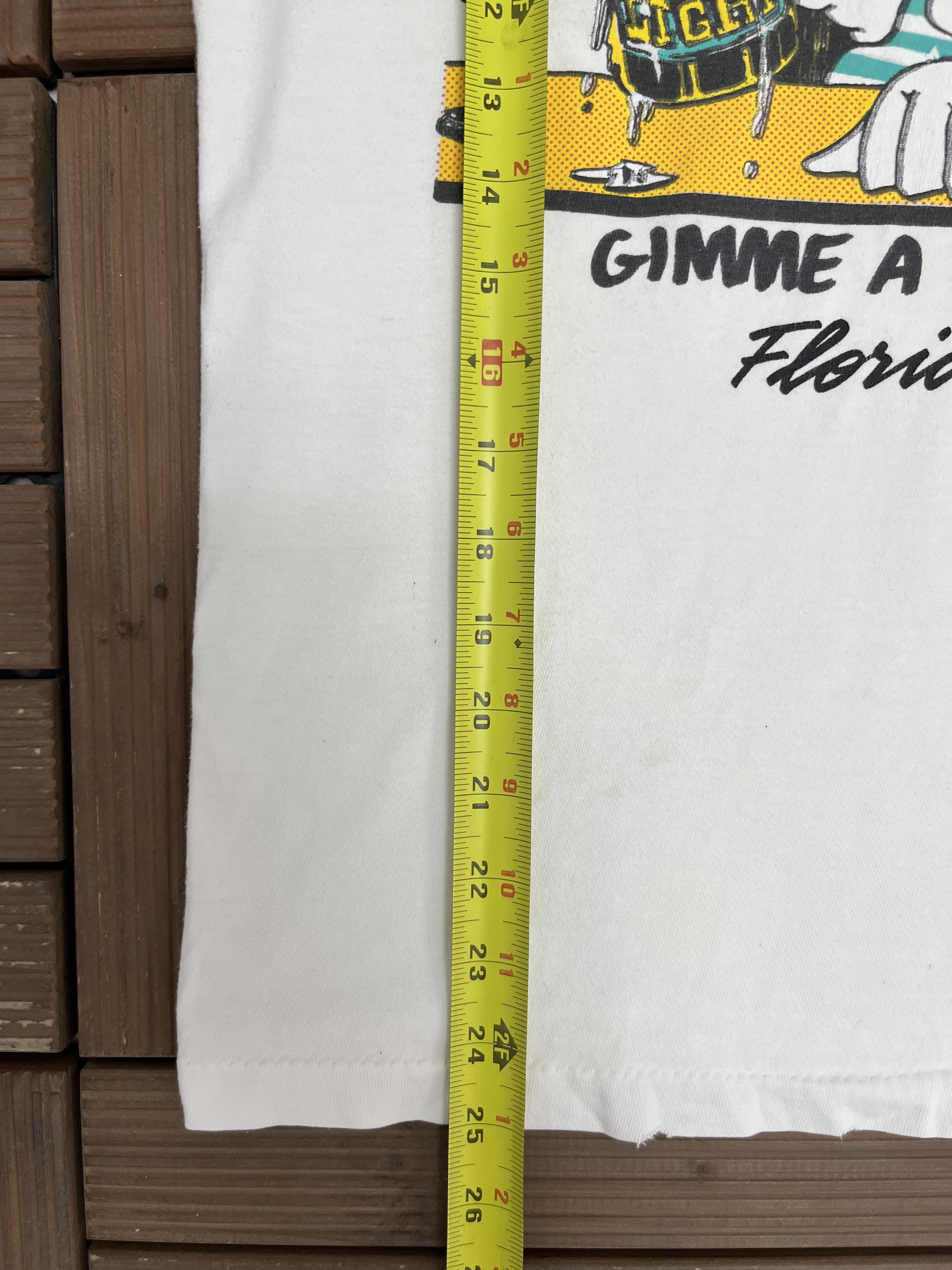 Vintage Gimme A Duck!, Florida Vintage White T-Shirt Tee Size US L / EU 52-54 / 3 - 8 Thumbnail