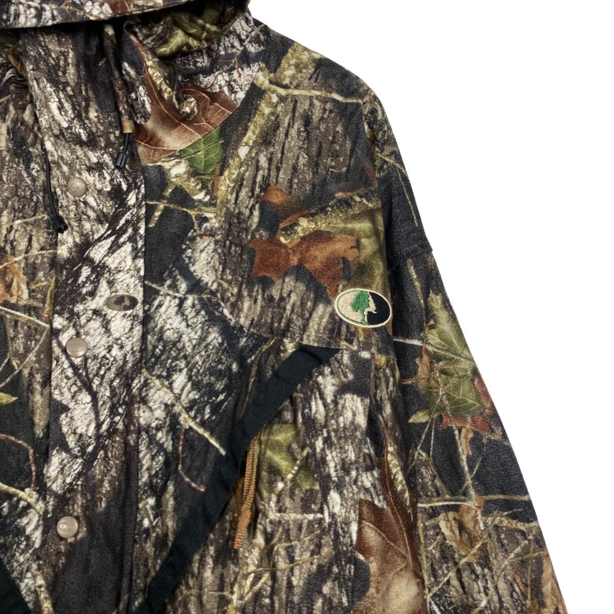 Russell Athletic × Vintage Russel outdoor Parka zipper hoodie real tree Size US L / EU 52-54 / 3 - 6 Thumbnail