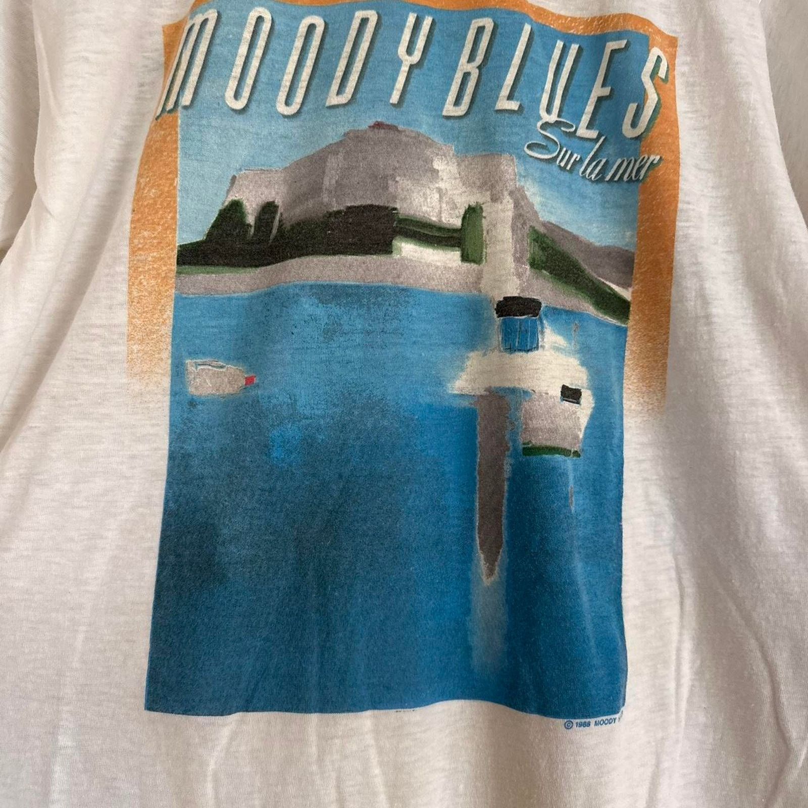 Band Tees × Vintage Vintage 1988 Moody Blues 'Sur La Mer' Tour Band Shirt Size US M / EU 48-50 / 2 - 3 Thumbnail