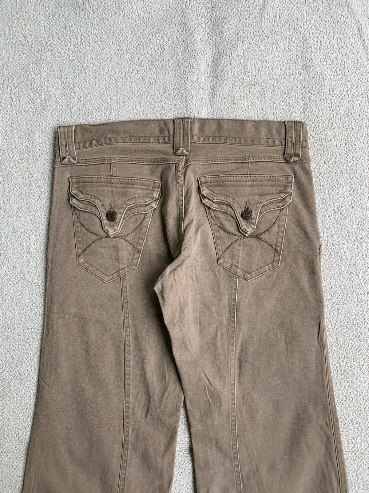 In The Attic × Morgan Homme × Tornado Mart VTG 00s EDGE ON ALL Flared Jeans If six Was Nine Style Size US 30 / EU 46 - 4 Thumbnail