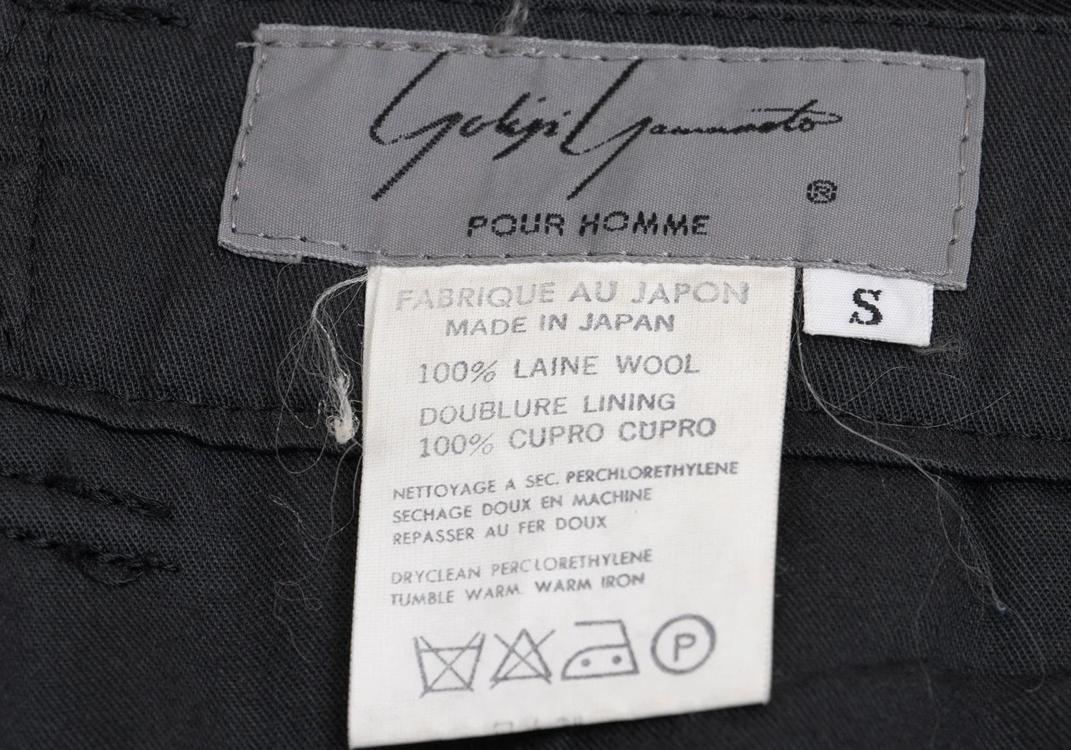 Yohji Yamamoto Yohji Yamamoto Three-Line Tap Pants Black Size US 30 / EU 46 - 16 Thumbnail