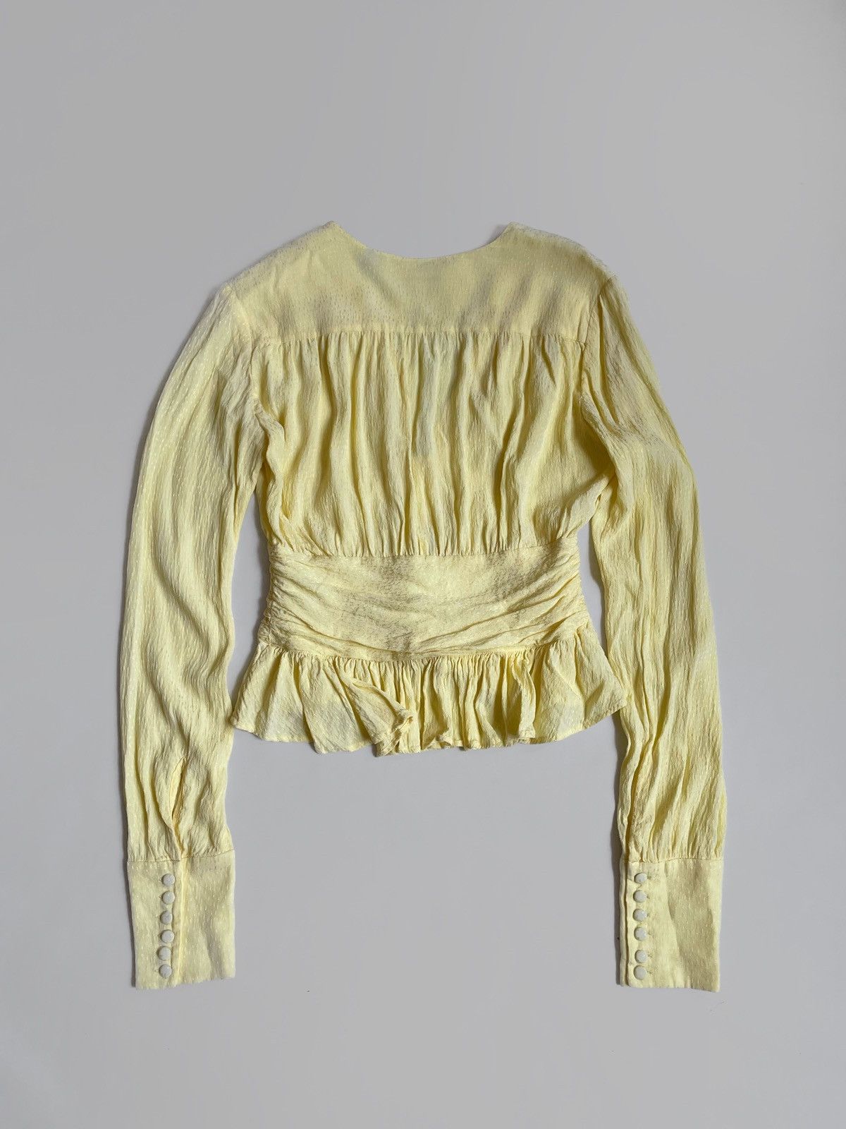 ROTATE Rotate Birger Christensen Yellow blouse Size XS / US 0-2 / IT 36-38 - 2 Thumbnail