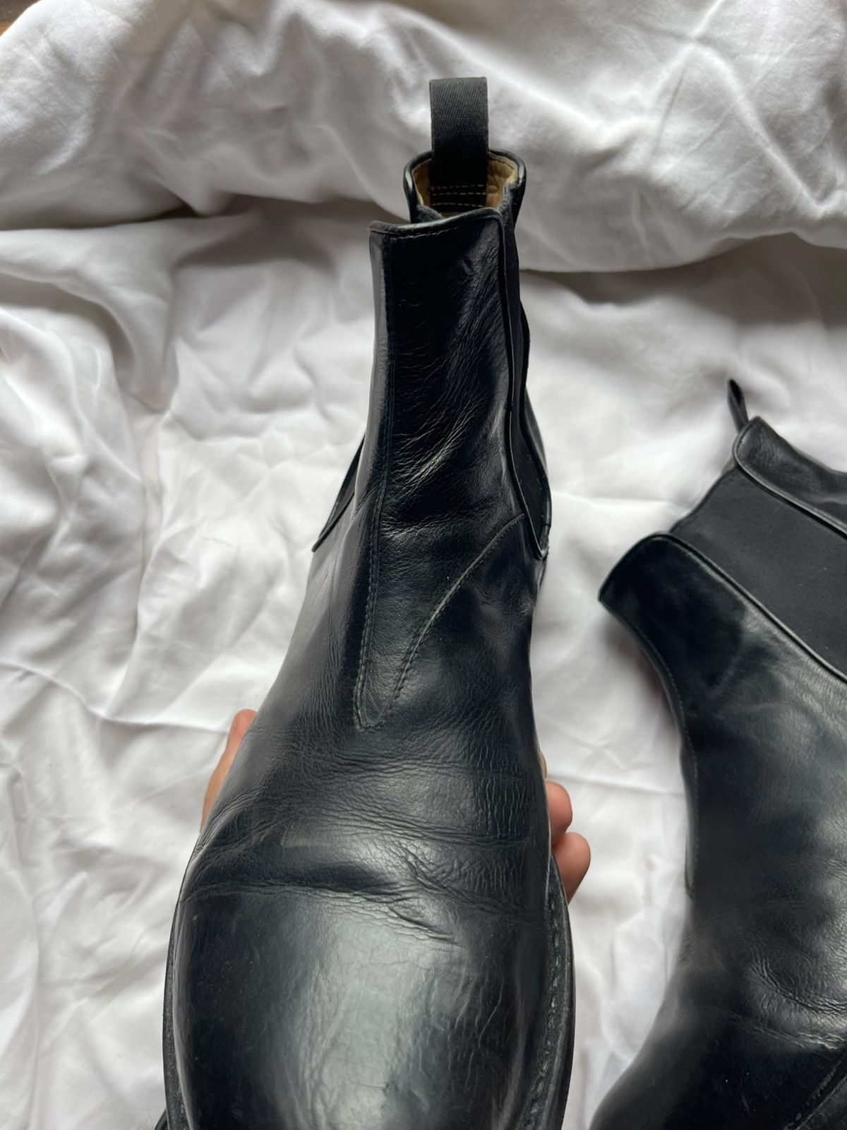 Officine Creative Oficine Creative black chelsea Leather Boots Guidi style Size US 10 / EU 43 - 6 Thumbnail