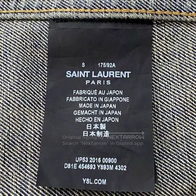 Saint Laurent Paris Saint Laurent Limited Denim Jacket. Size US M / EU 48-50 / 2 - 4 Thumbnail