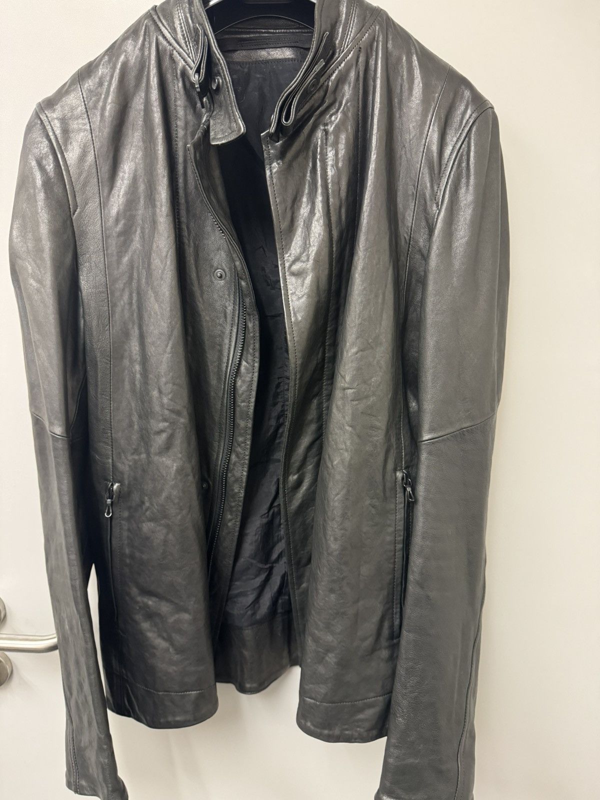 Julius Julius 16SS Single Rider Leather Jacket Size 3 (fits like M ...