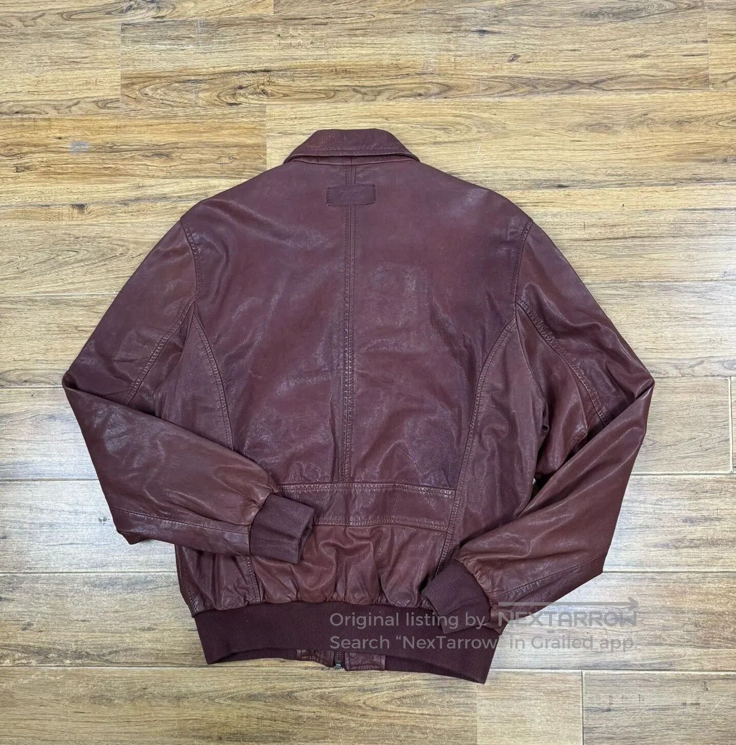 Other MCS Marlboro Men's Leather Flight Jacket. Size US L / EU 52-54 / 3 - 2 Thumbnail