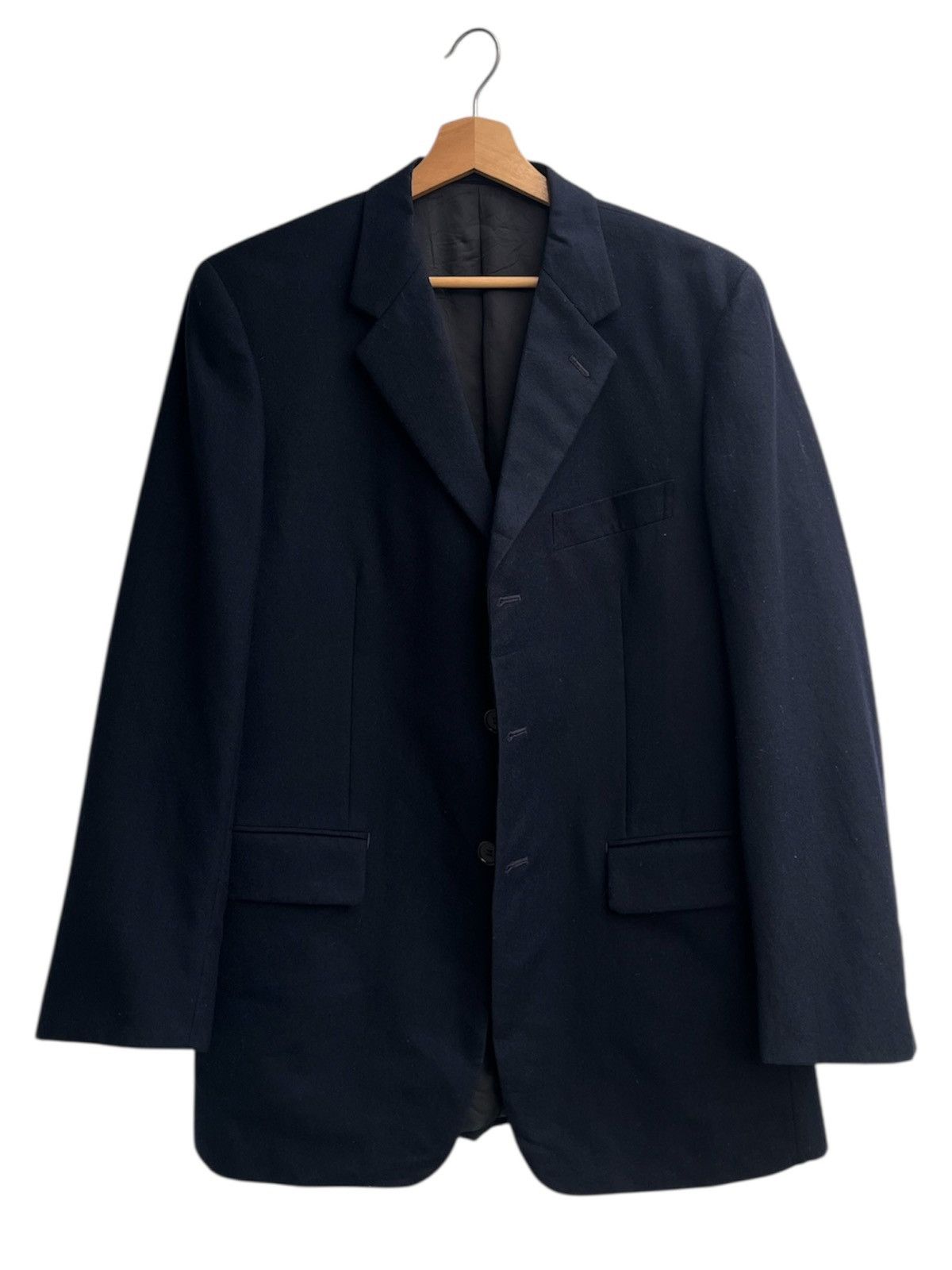Paul Smith Paul Smith Ethomas Fabric Navy Wool Jacket Size US M / EU 48-50 / 2 - 2 Thumbnail