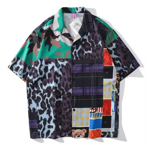 Patchwork Leopard Shirt