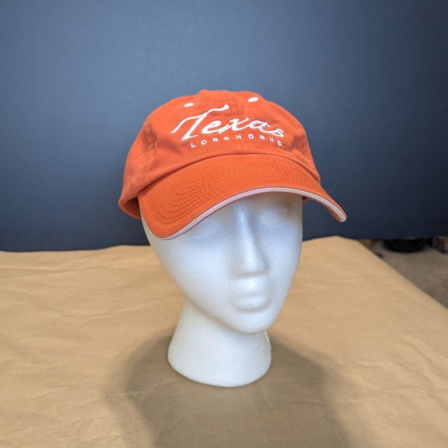 Top Of The World Texas Longhorns Script Embroidery Baseball Cap Hat Orange Size ONE SIZE - 1 Thumbnail
