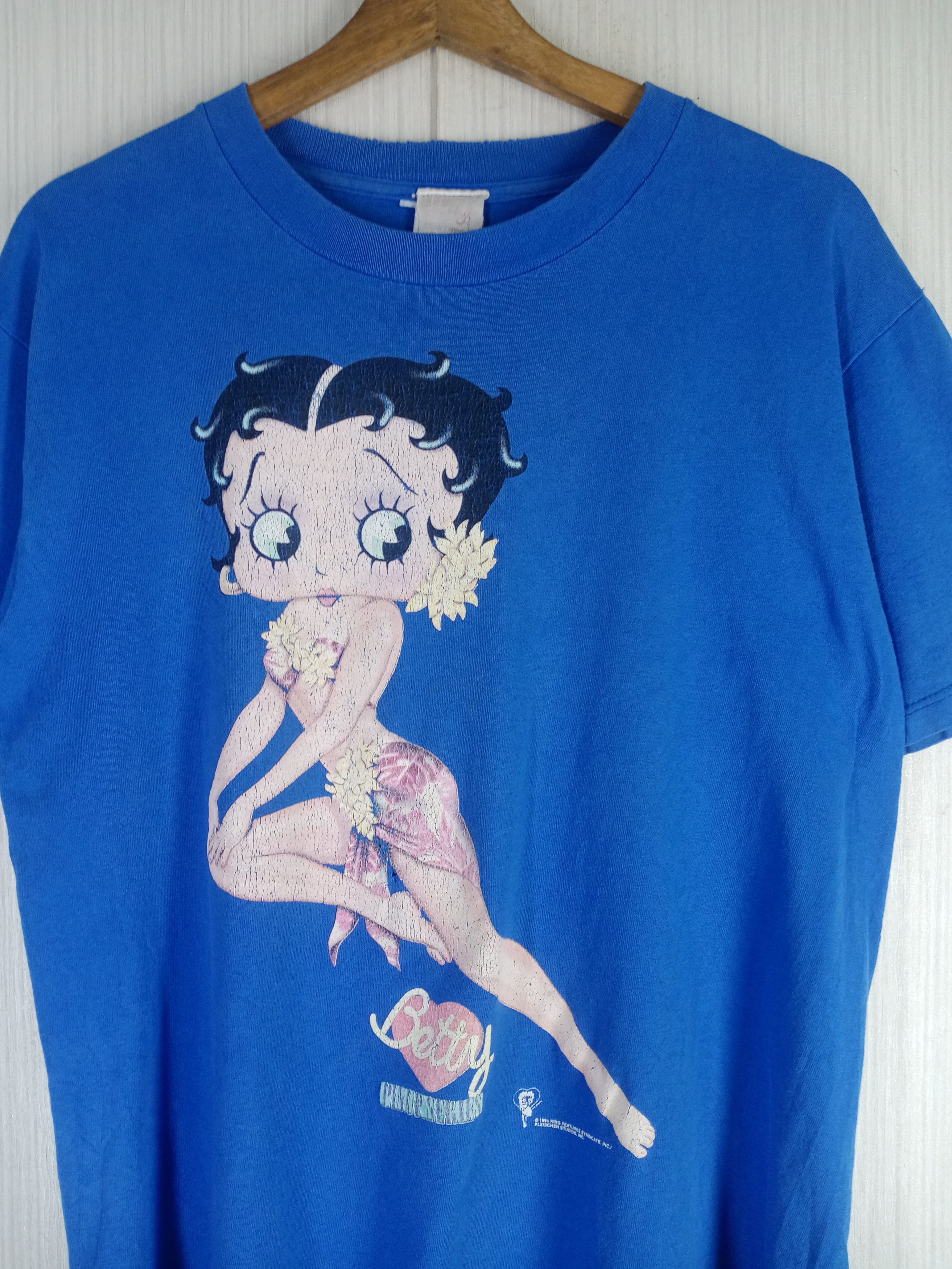 Cartoon Network Rare Vintage 90s Betty Boop Distressed Tshirt Size US L / EU 52-54 / 3 - 3 Thumbnail