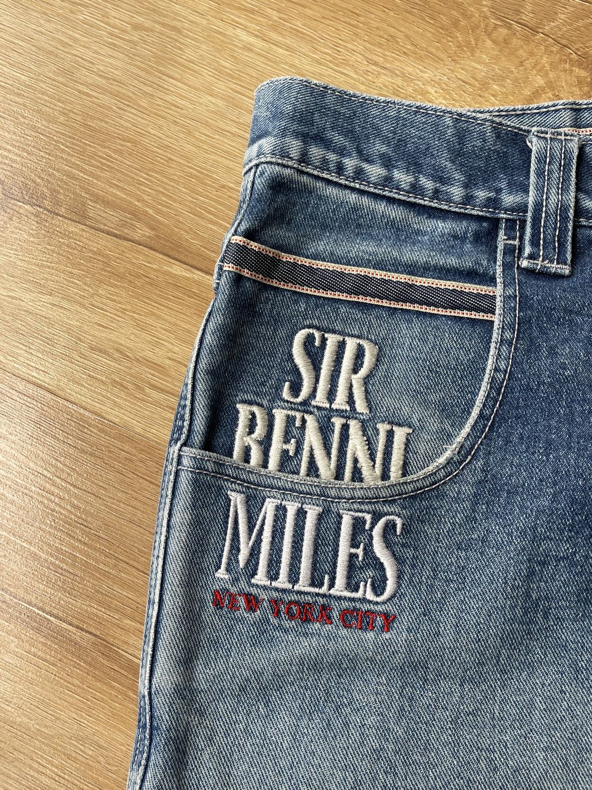 JNCO Vintage Sir Benni Miles Baggy Denim Jeans Y2K Hip Hop Skater Size US 31 - 15 Thumbnail