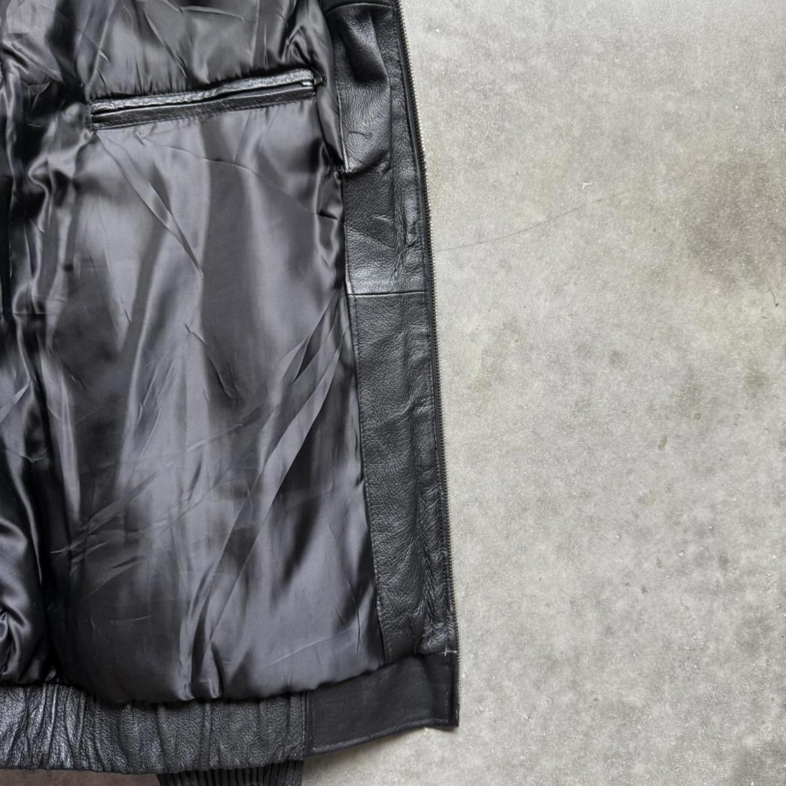 Other Vilanto French Vintage Skeleton Leather Full Zip Up Jacket Size US XXL / EU 58 / 5 - 5 Thumbnail