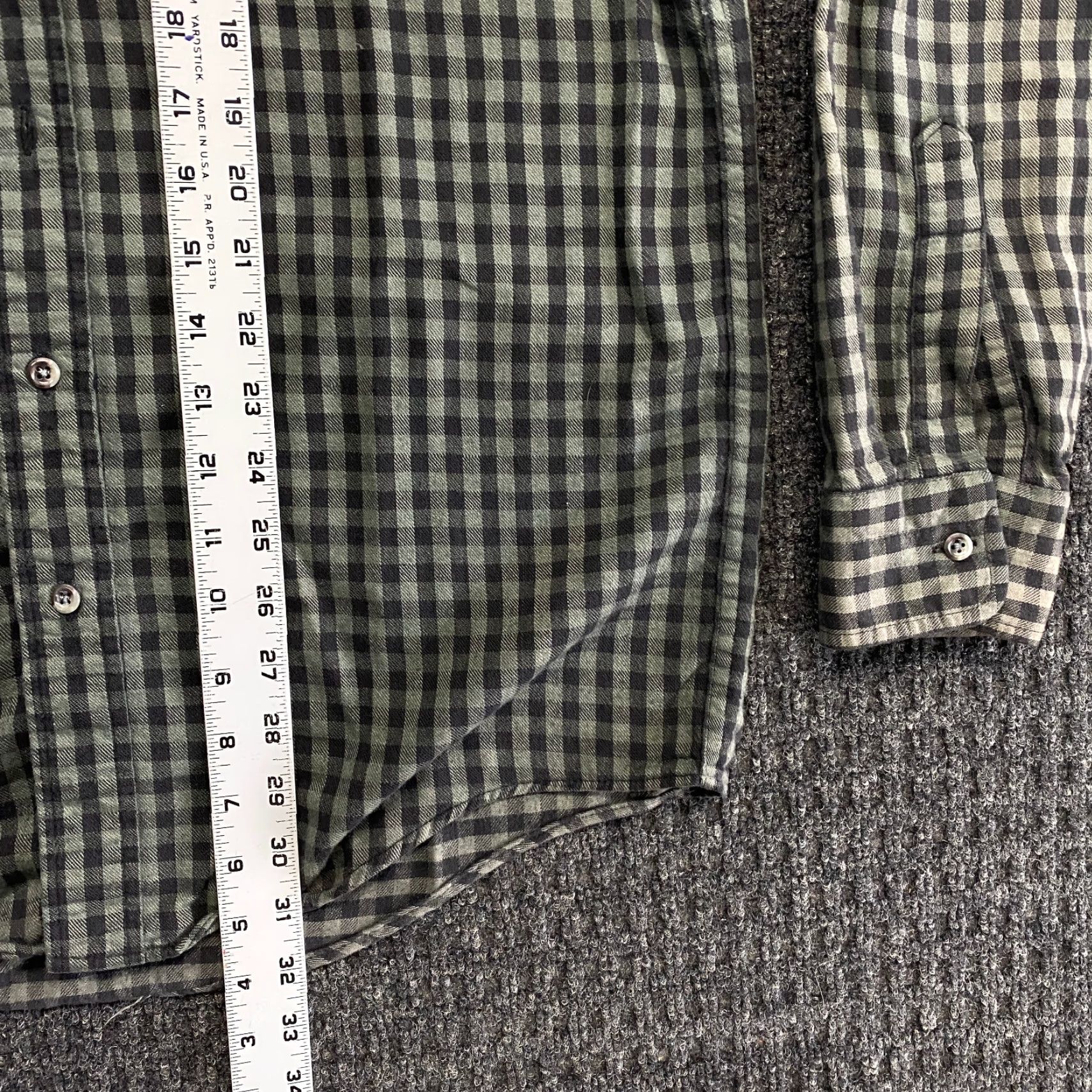 Vintage VINTAGE REI Button-Down Long Sleeve Shirt M Tall Green Black Plaid USA Size US M / EU 48-50 / 2 - 7 Thumbnail