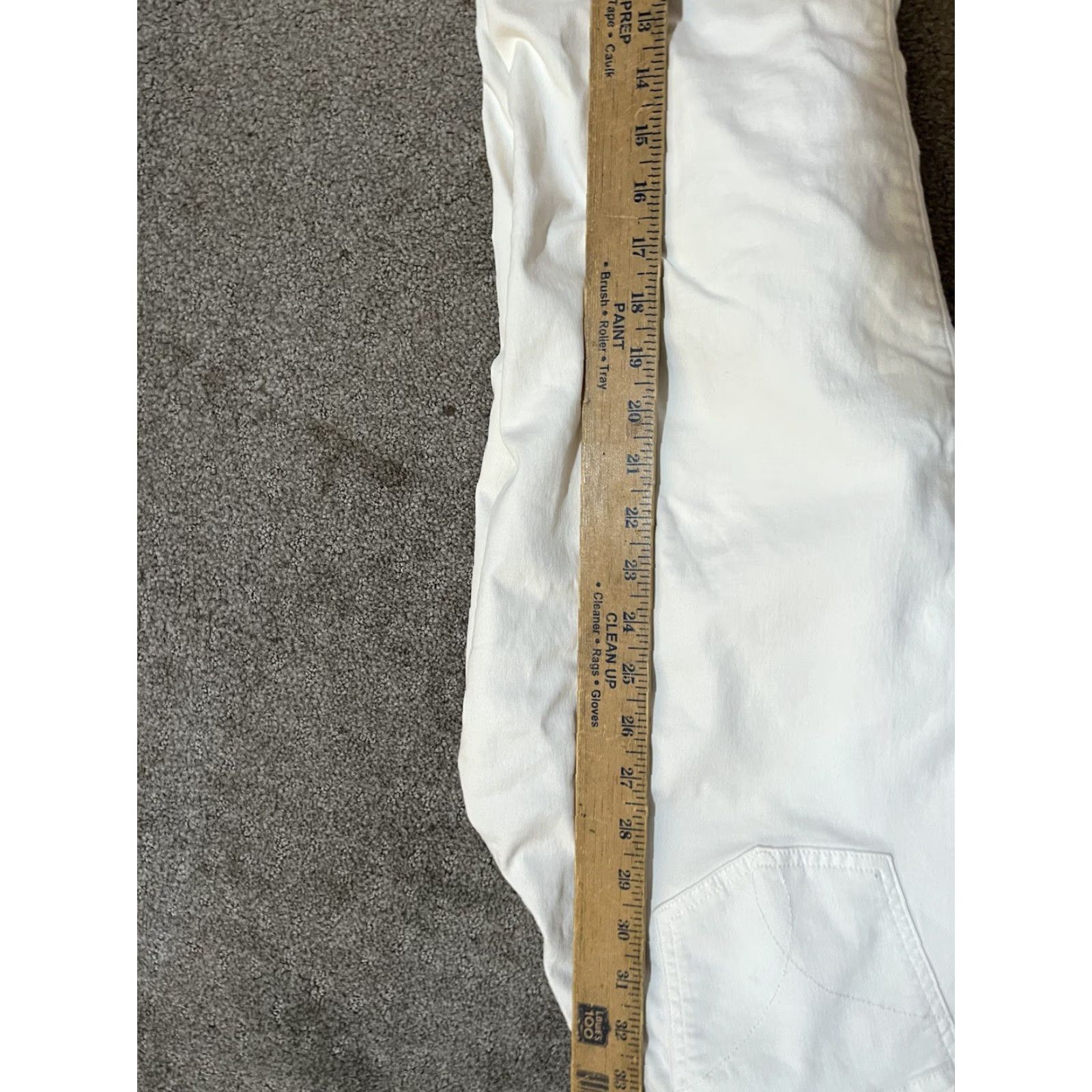 Calvin Klein Calvin Klein Jeans Womens 10 White High Rise Ankle Skinny Distressed Medium Wash Denim 5-Pocket Size 32" / US 10 / IT 46 - 8 Thumbnail