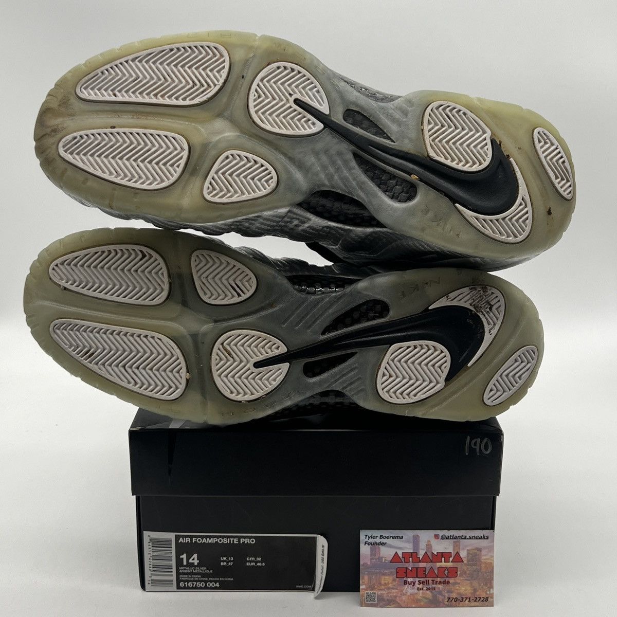 Nike Air Foamposite pro silver surfer Size US 14 / EU 47 - 8 Thumbnail