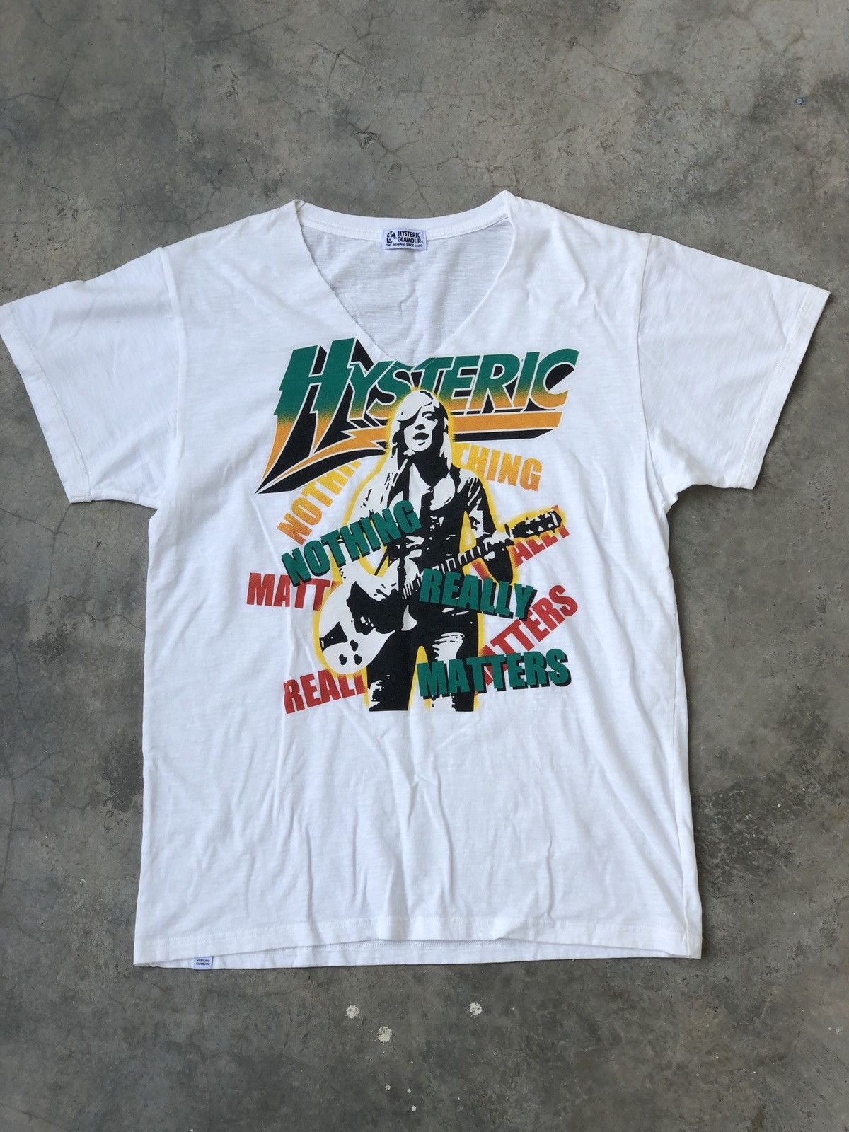 Hysteric Glamour Hysteric Glamour Girl Nothing Really Matter Rasta V Neck Size US L / EU 52-54 / 3 - 1 Thumbnail