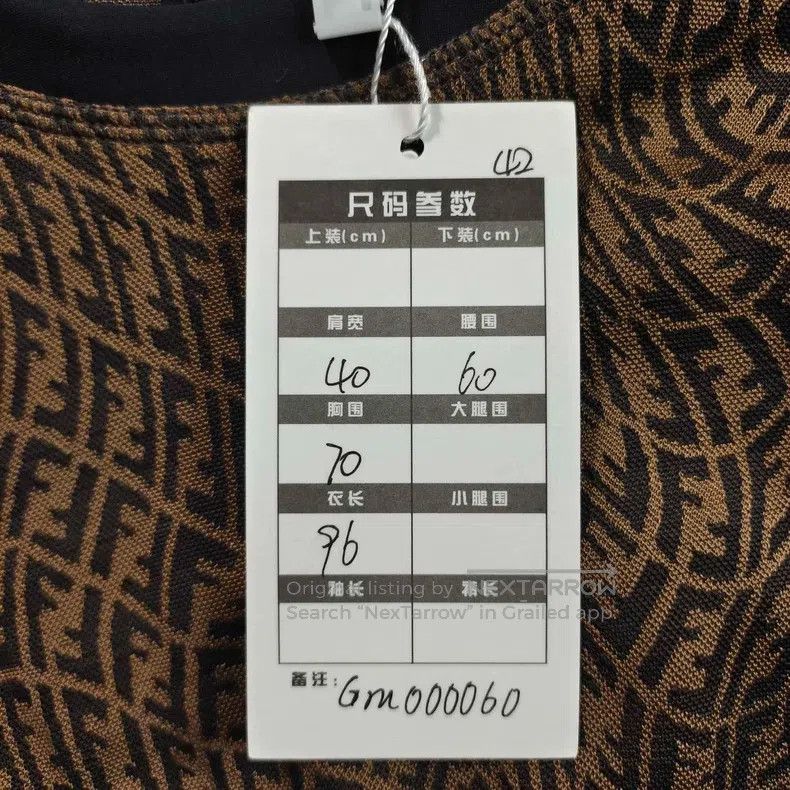 Fendi Fendi Monogram Printed Maxi Dress Size S / US 4 / IT 40 - 6 Thumbnail