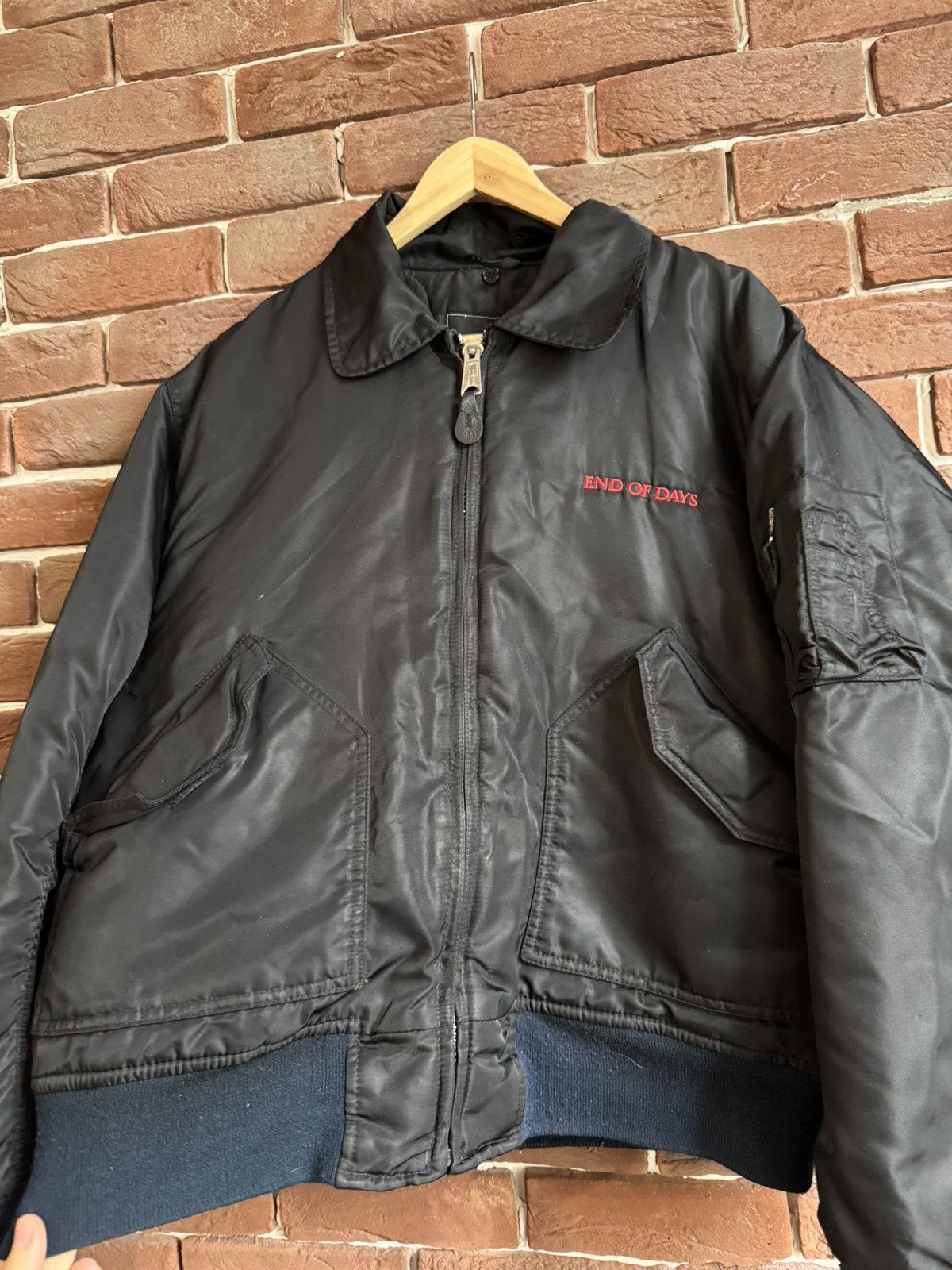 Vintage Vintage 90s End Of Days Horror Movie Promo Bomber Jacket L Size US L / EU 52-54 / 3 - 4 Thumbnail