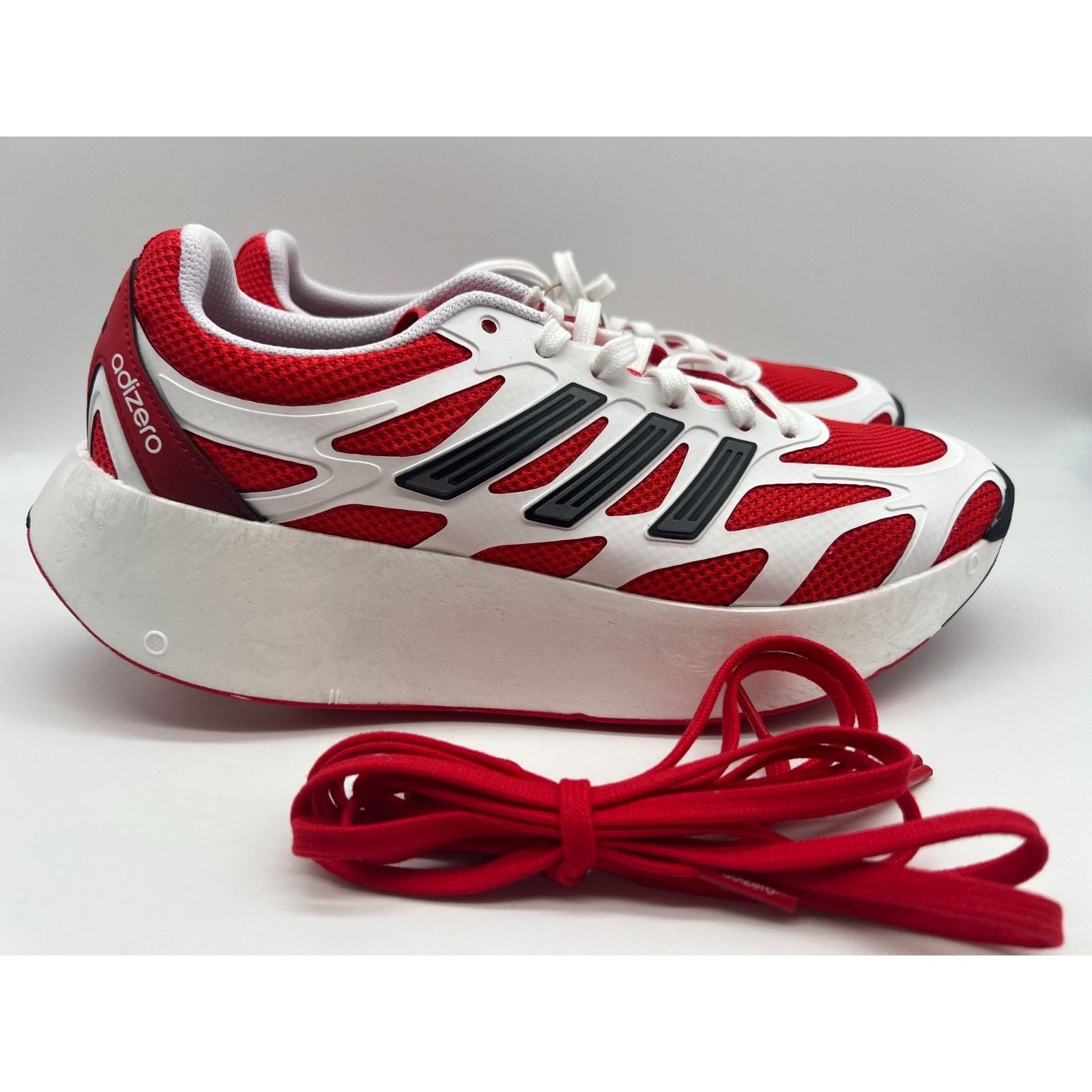 adidas Adizero Aruku White Pure Ruby RJI0308 Running Shoes Men\'s 8 adidas Adizero Aruku JI0308 main image 4