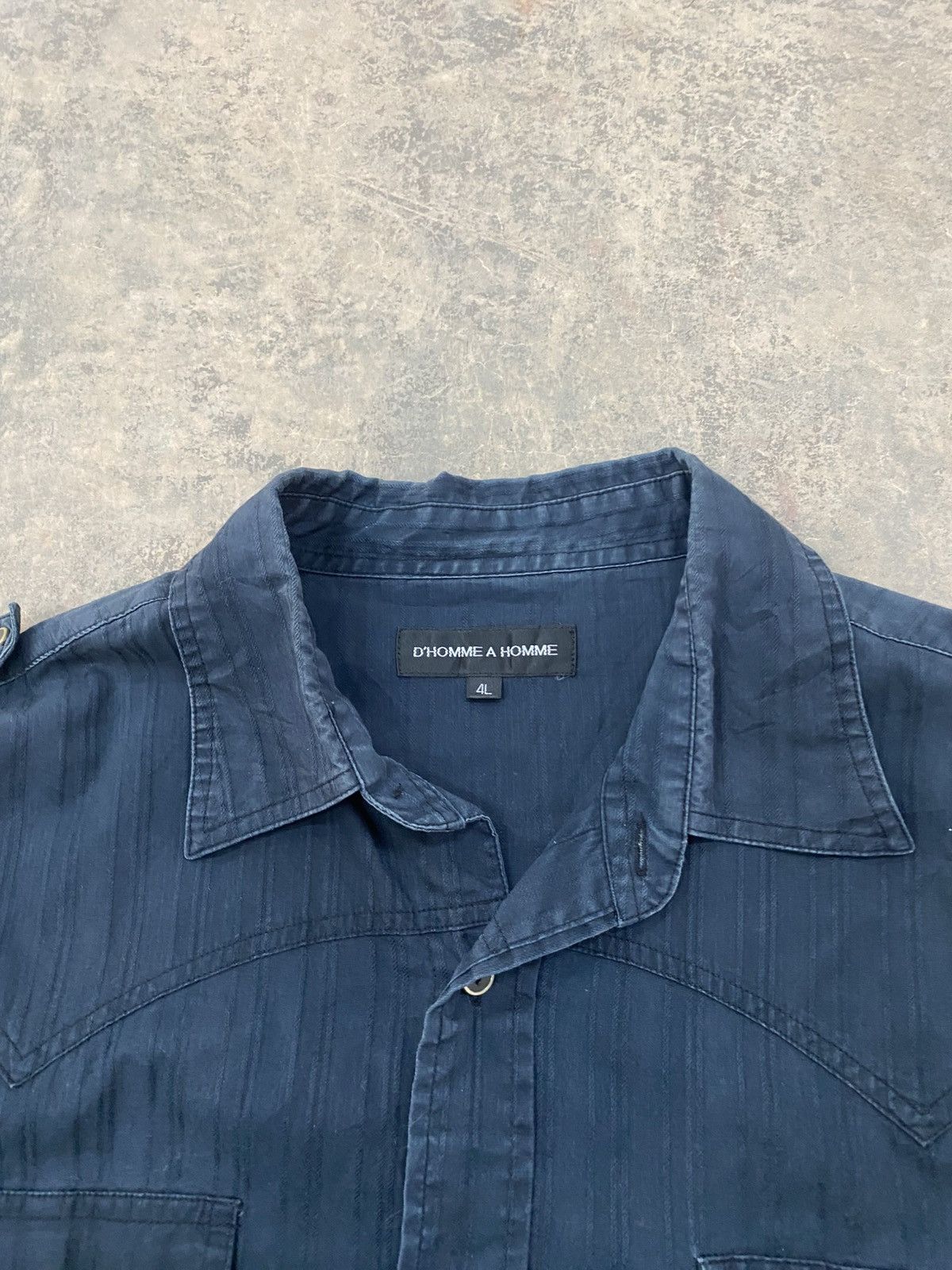 Issey Miyake ISSEY MIYAKE D’HOMME A HOMME MILITARY PUNK GRUNGE LS SHIRT Size US XL / EU 56 / 4 - 8 Thumbnail