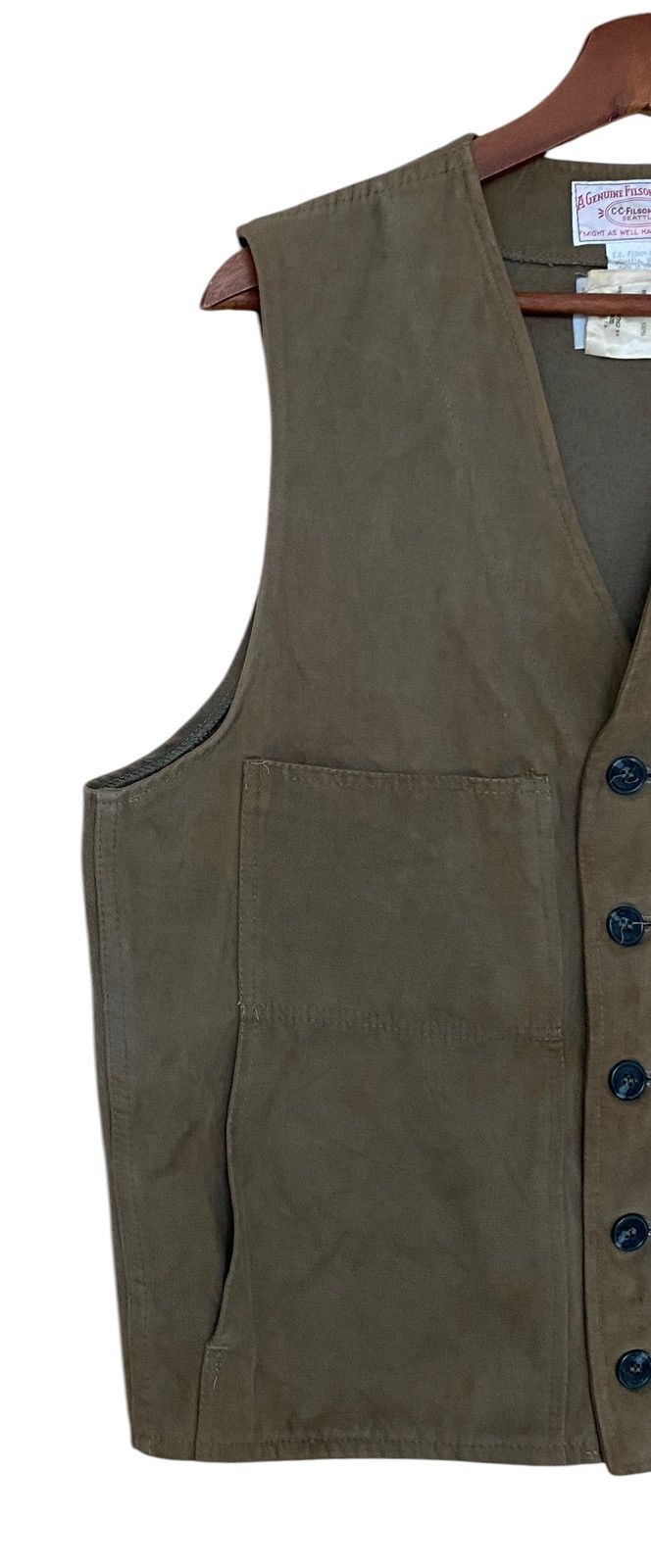 Filson Vintage Brand Sweat Leather Vest 1990s Size US M / EU 48-50 / 2 - 3 Thumbnail